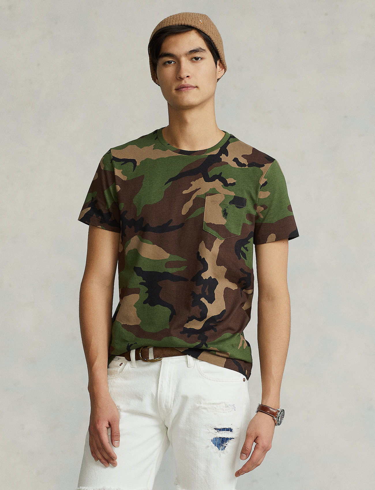 Polo Ralph Lauren Custom Slim Fit Camo Pocket T-shirt - T-Shirts 