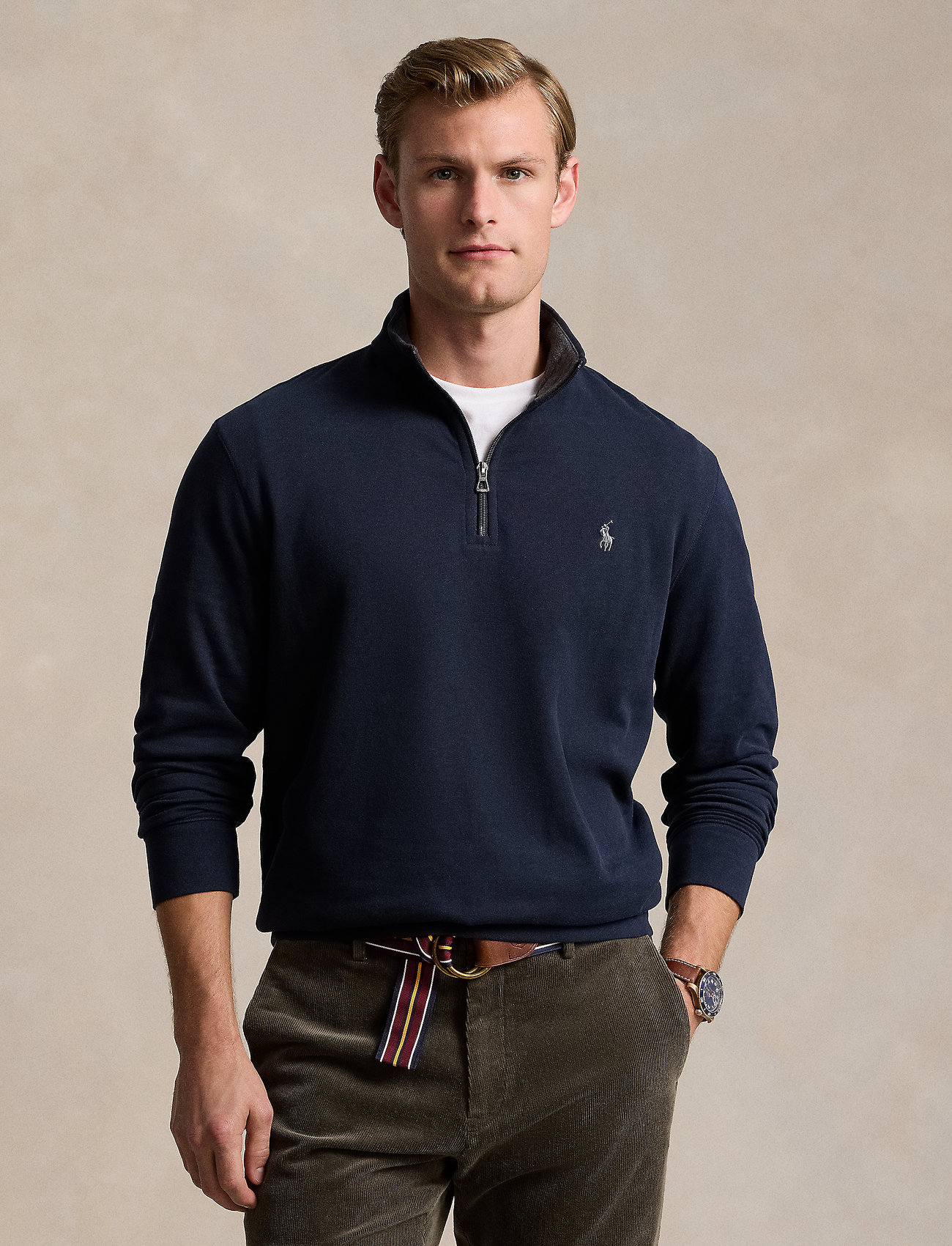 TNRCN HALF ZIP POLO BLACK RUFFLOG サイズL Polo Ralph Lauren Luxury Jersey Quarter-zip Pullover