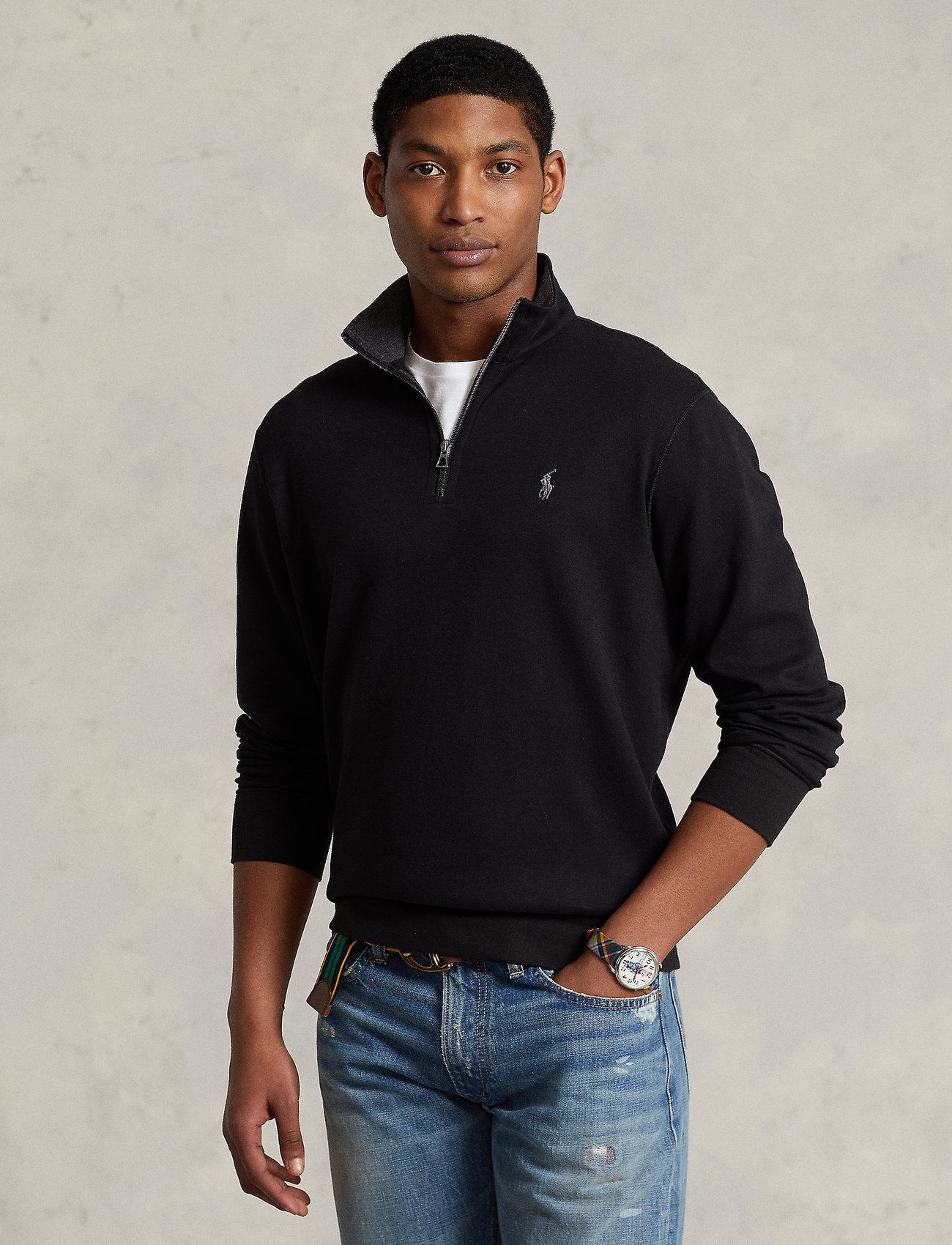 Polo Ralph Lauren Luxury Jersey Quarter-zip Pullover - Sweatshirts -  