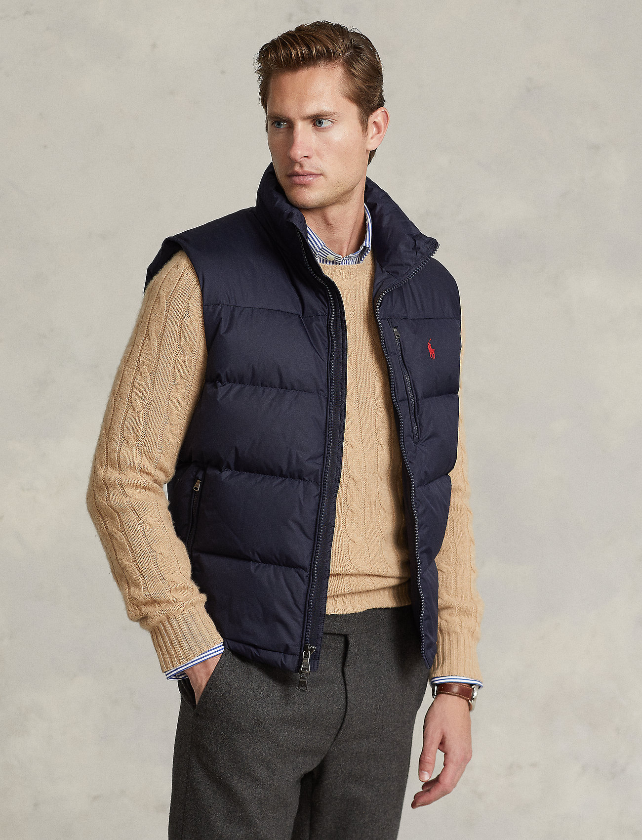 Polo Ralph Lauren Water-repellent Down Vest - 399 €. Buy Vests from Polo  Ralph Lauren online at . Fast delivery and easy returns