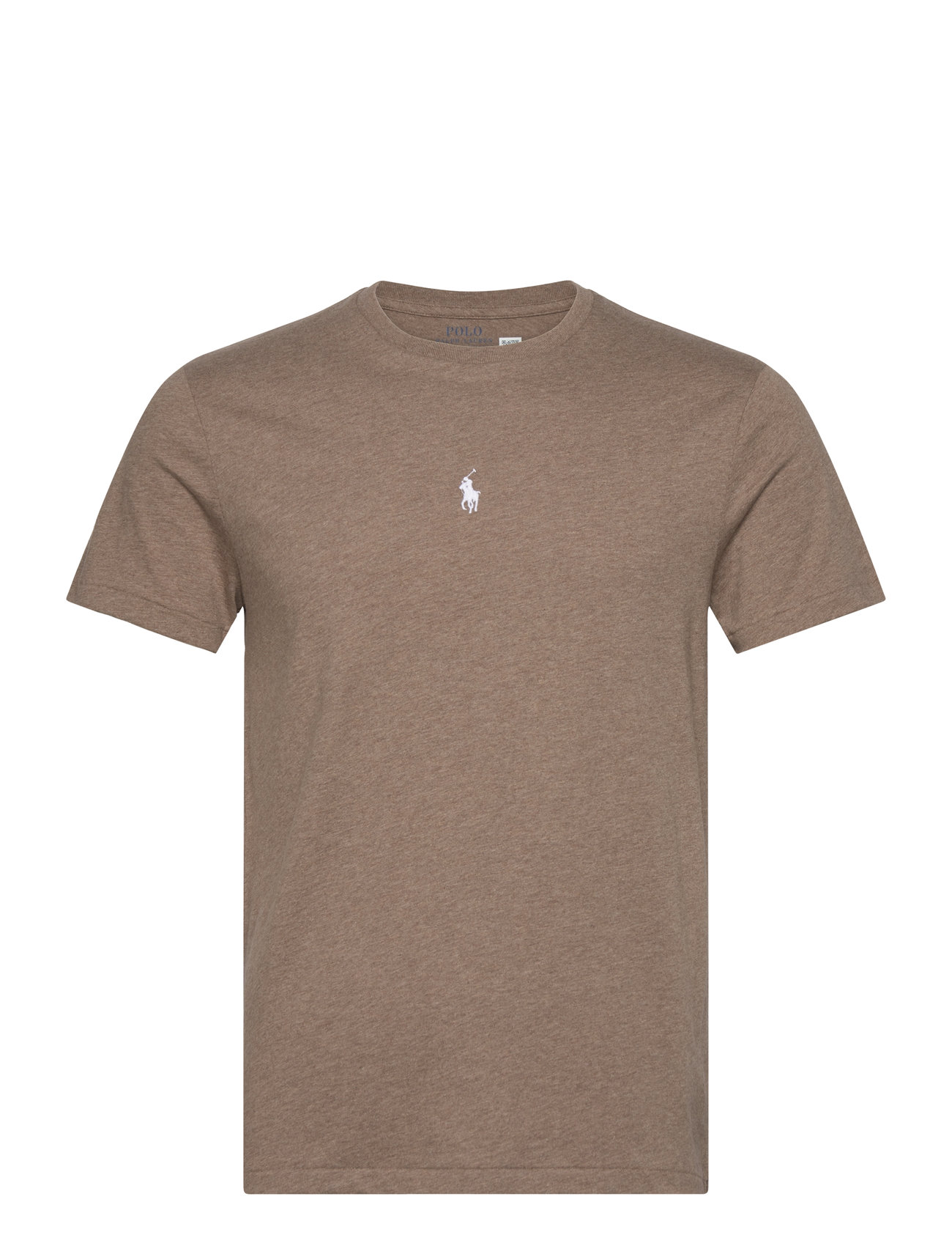 Custom Slim Fit Jersey Crewneck T-Shirt Tops T-Kortærmet Skjorte Brown Polo Ralph Lauren