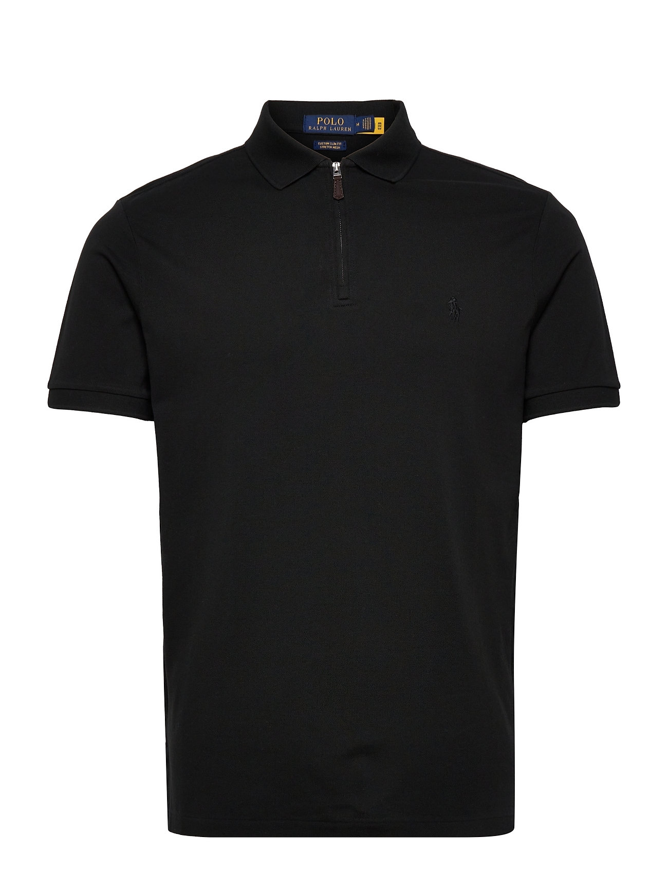 Polo Ralph Lauren Custom Slim Fit Stretch Mesh Polo Shirt Black Polo Ralph Lauren