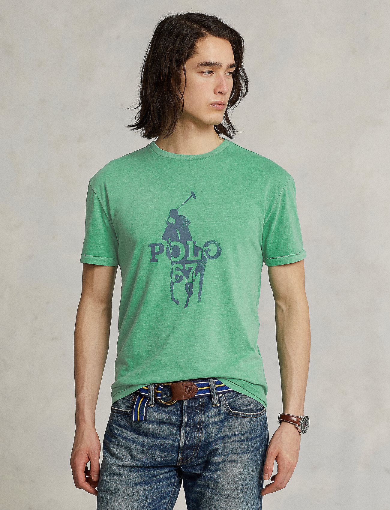 Polo Ralph Lauren Custom Slim Fit Big Pony Logo T-shirt - T-Shirts -  