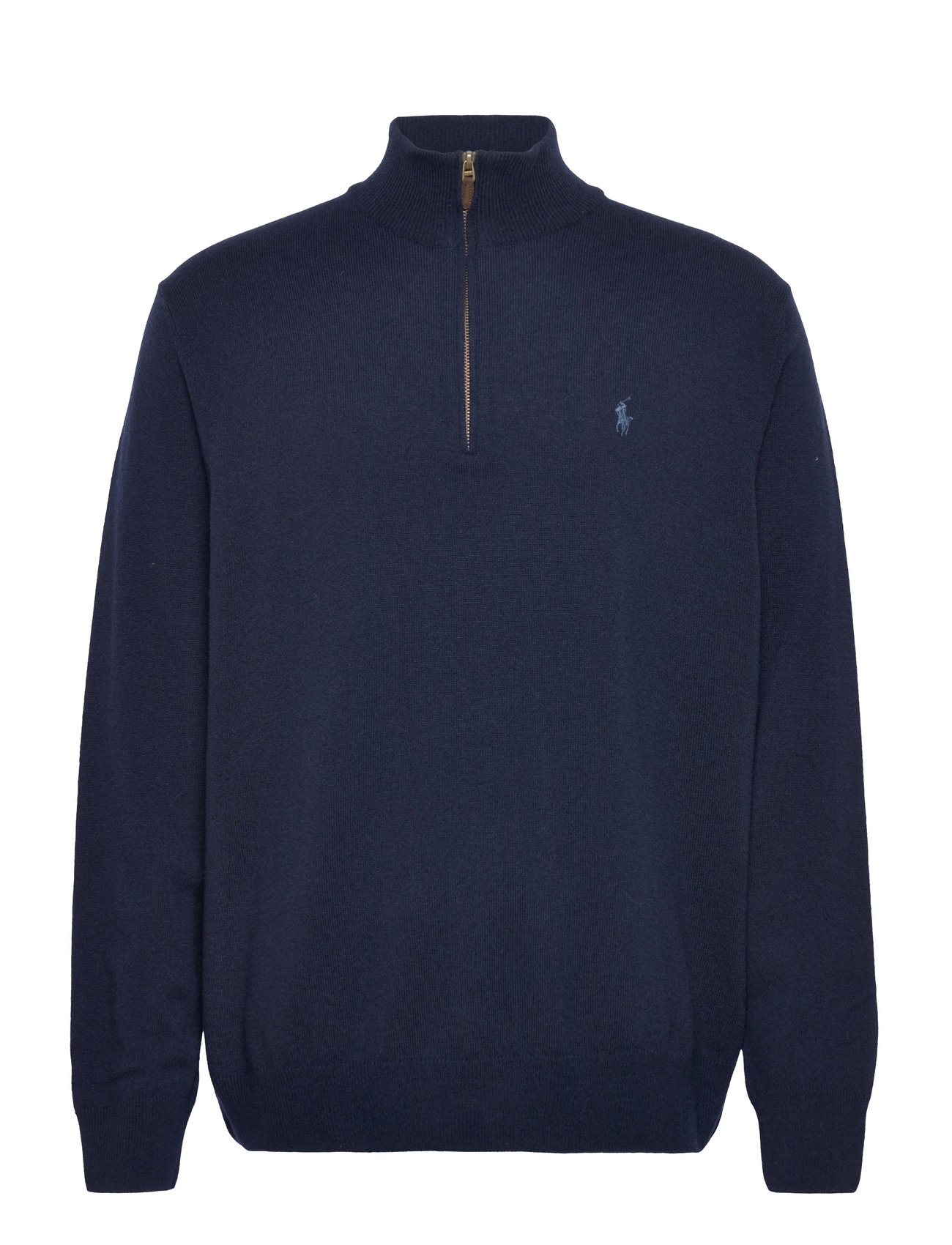 Wool Quarter-Zip Sweater Tops Knitwear Half Zip Jumpers Navy Polo Ralph Lauren