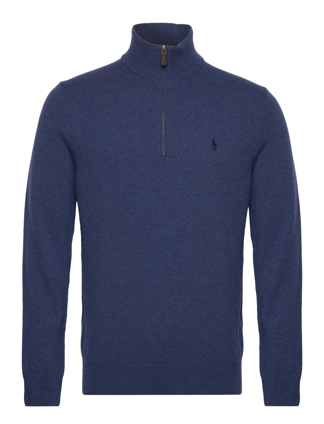 Wool Quarter-Zip Sweater Tops Knitwear Half Zip Jumpers Navy Polo Ralph Lauren