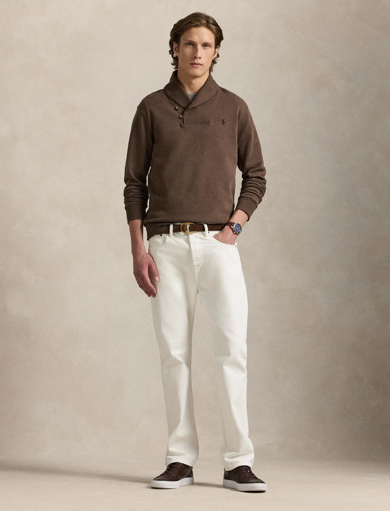 Polo Ralph Lauren Luxury Jersey Shawl-collar Pullover
