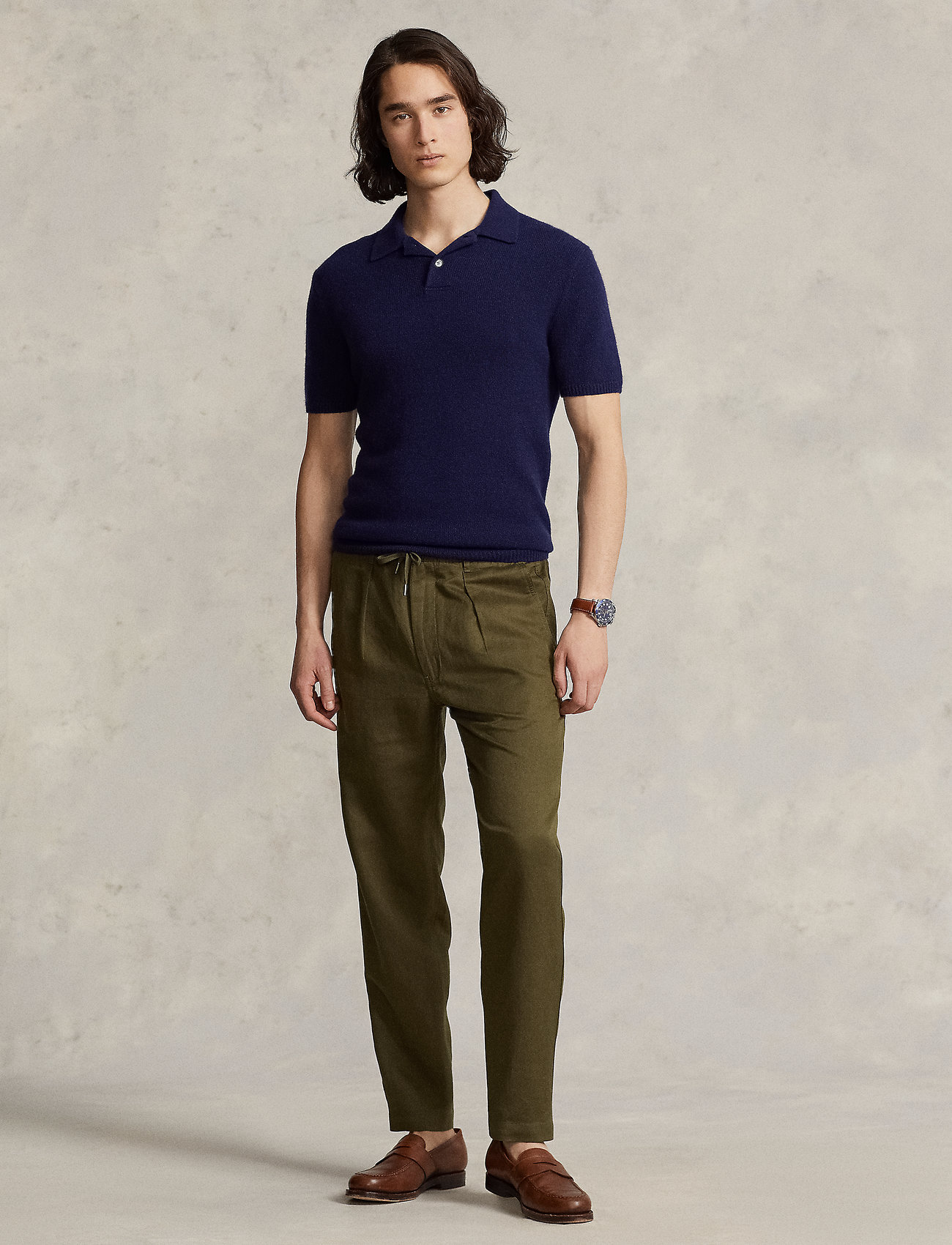 Polo Ralph Lauren Linen/tencel Blend-tailored Prepste - Casual trousers -  