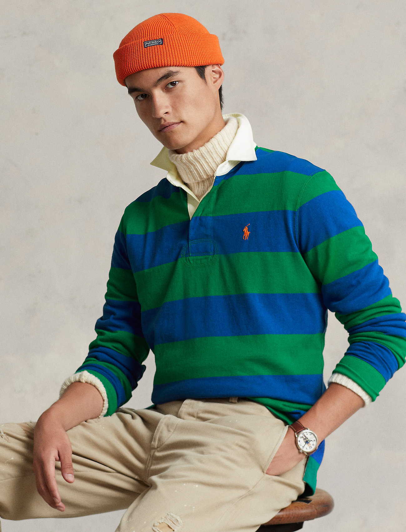 humane Kan hellige Polo Ralph Lauren Classic Fit Striped Jersey Rugby Shirt - Long-sleeved  polos - Boozt.com