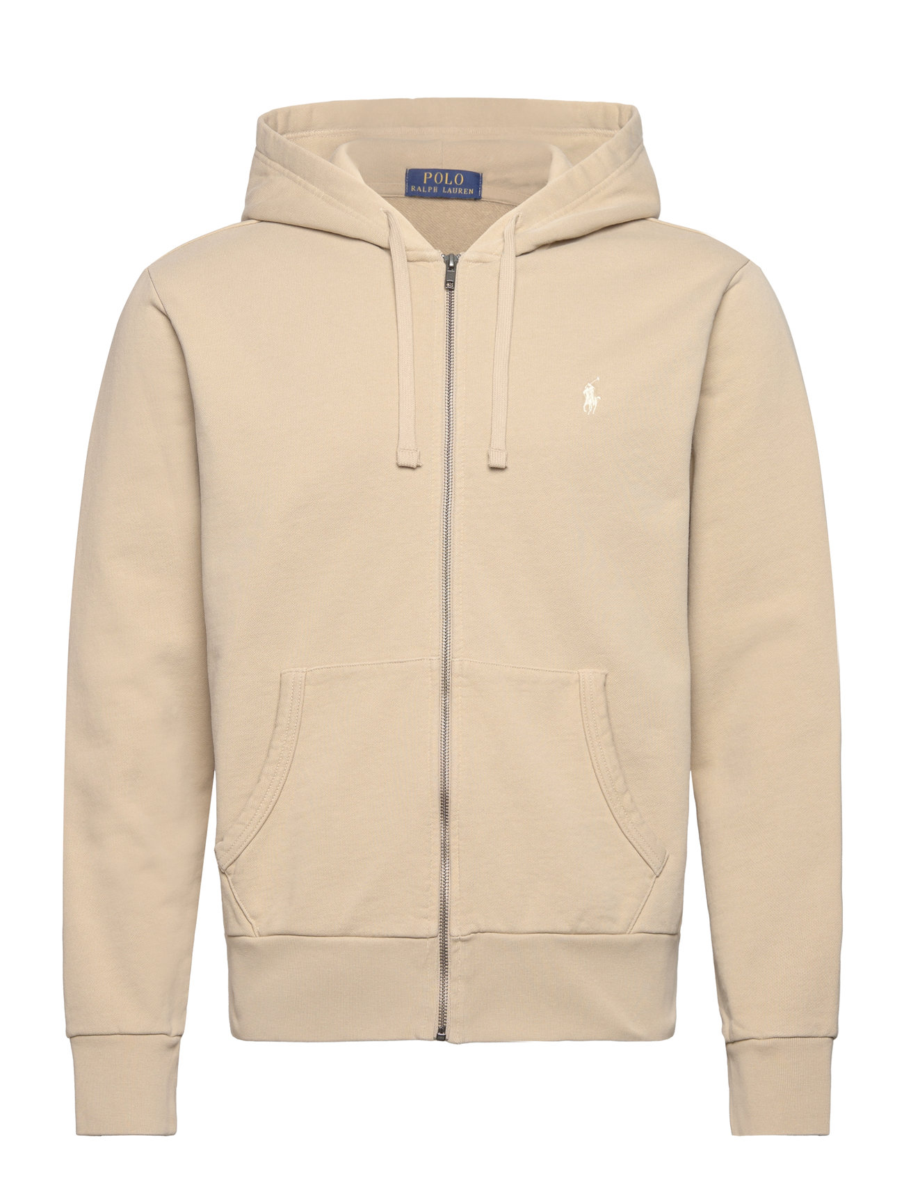 Loopback Fleece Full-Zip Hoodie Beige Polo Ralph Lauren