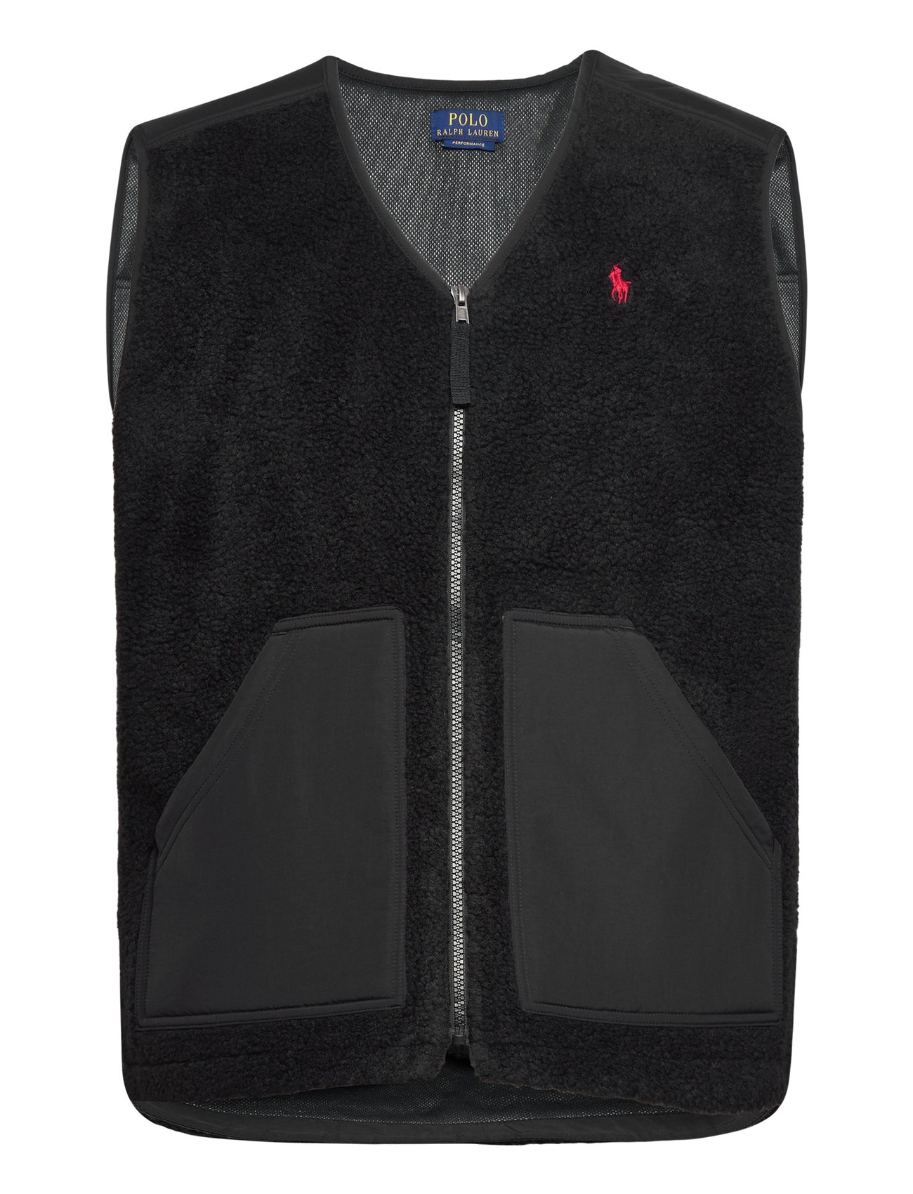 Wind-Blocking Hybrid Vest Tops Sweatshirts & Hoodies Fleeces & Midlayers Black Polo Ralph Lauren