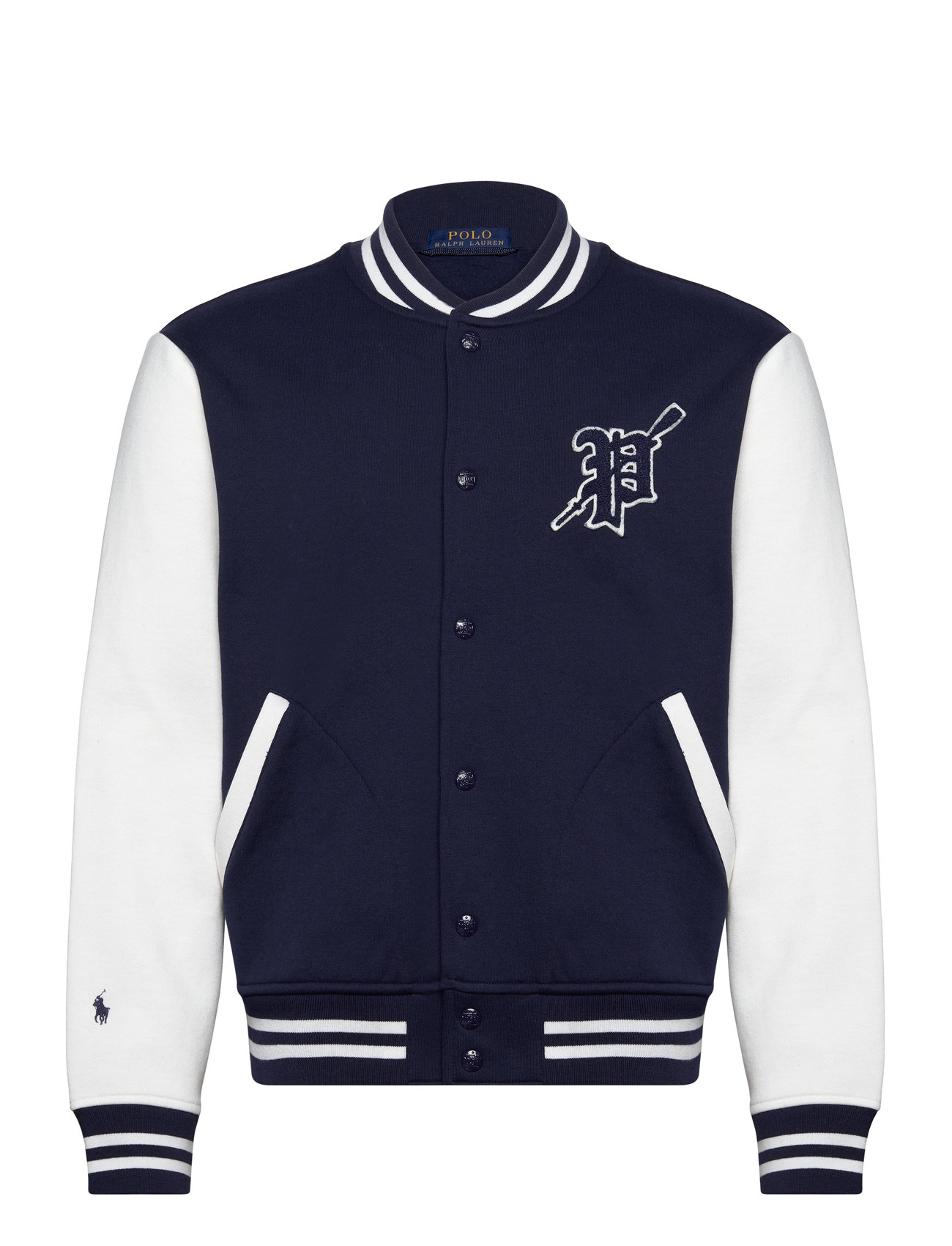 Fleece Baseball Jacket Outerwear Jackets Varsity Jackets Blue Polo Ralph Lauren