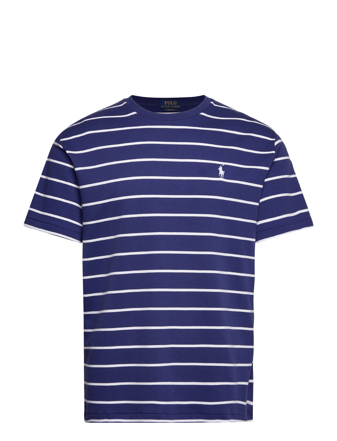 Classic Fit Striped Soft Cotton T-Shirt Tops T-shirts Short-sleeved Navy Polo Ralph Lauren