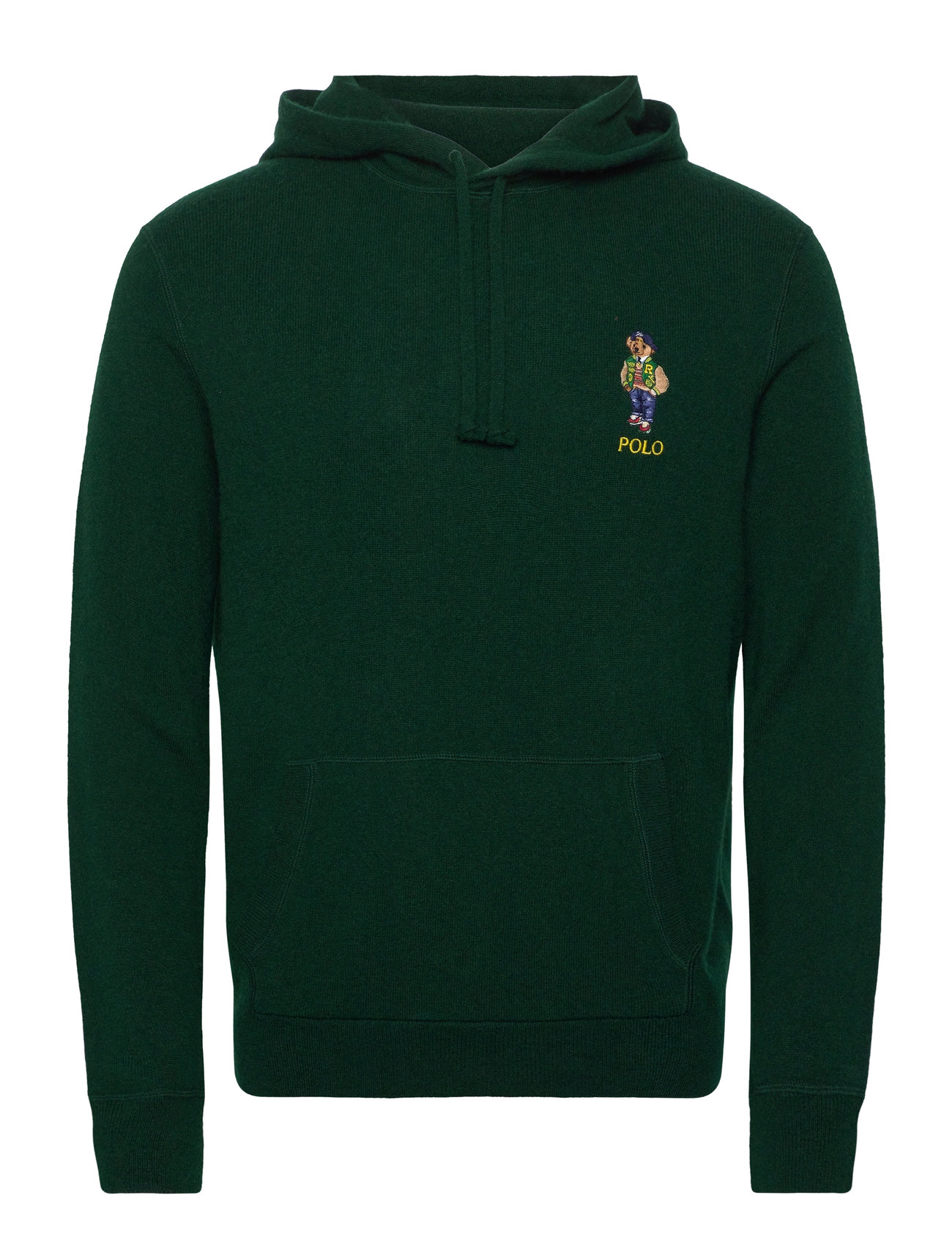 Polo Bear Wool Hooded Sweater Tops Sweatshirts & Hoodies Hoodies Green Polo Ralph Lauren