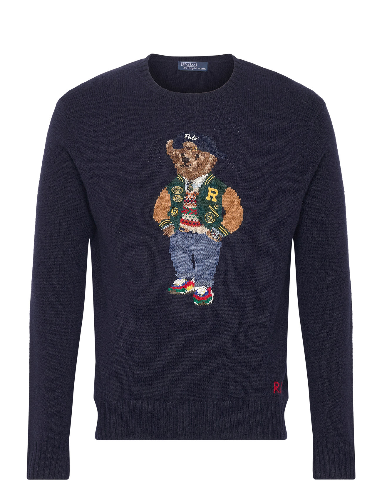 Polo Bear Wool-Cashmere Sweater Tops Knitwear Round Necks Navy Polo Ralph Lauren