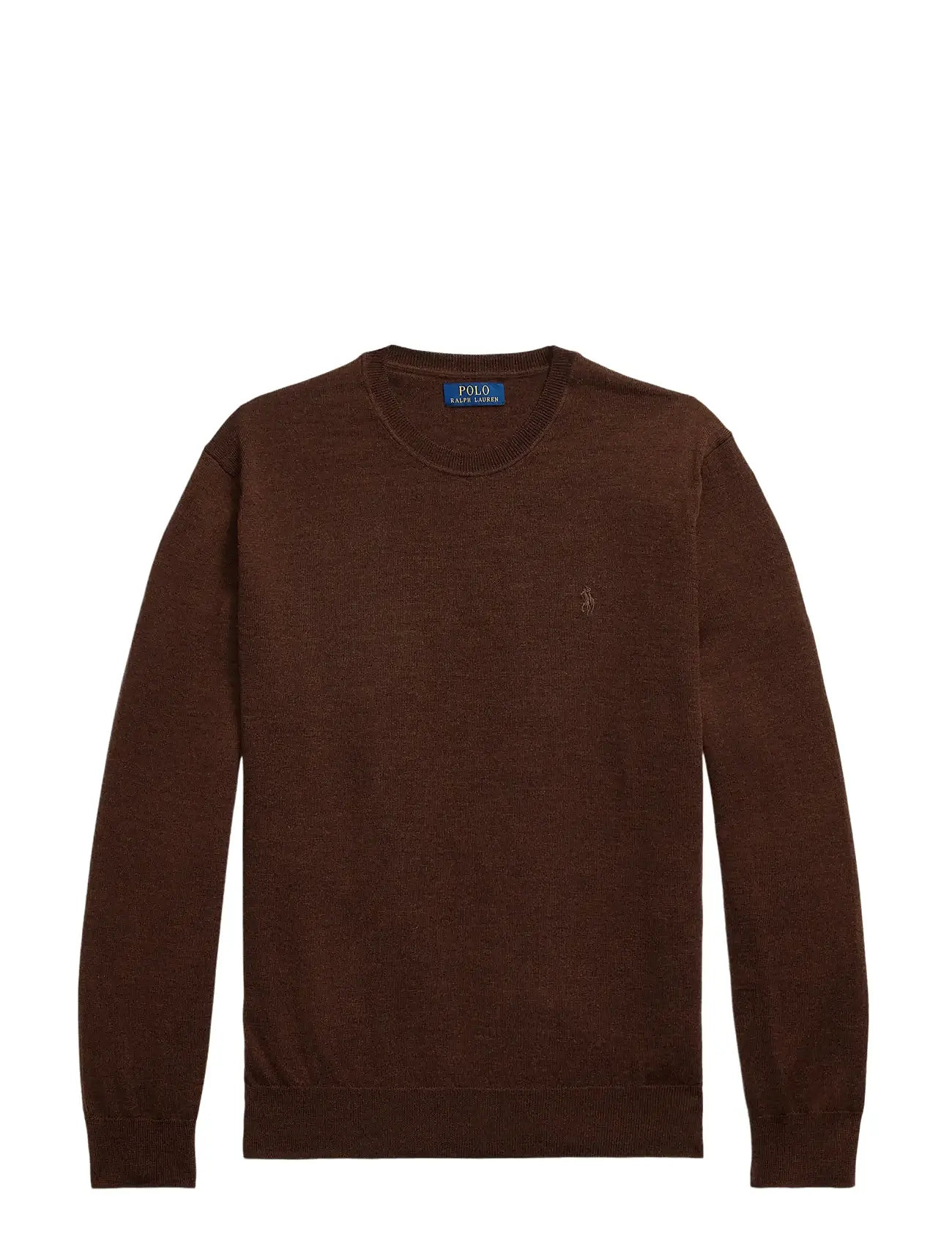 POLO RALPH LAUREN Slim Fit Washable Wolle Crewneck Pullover Braun - S - Herren