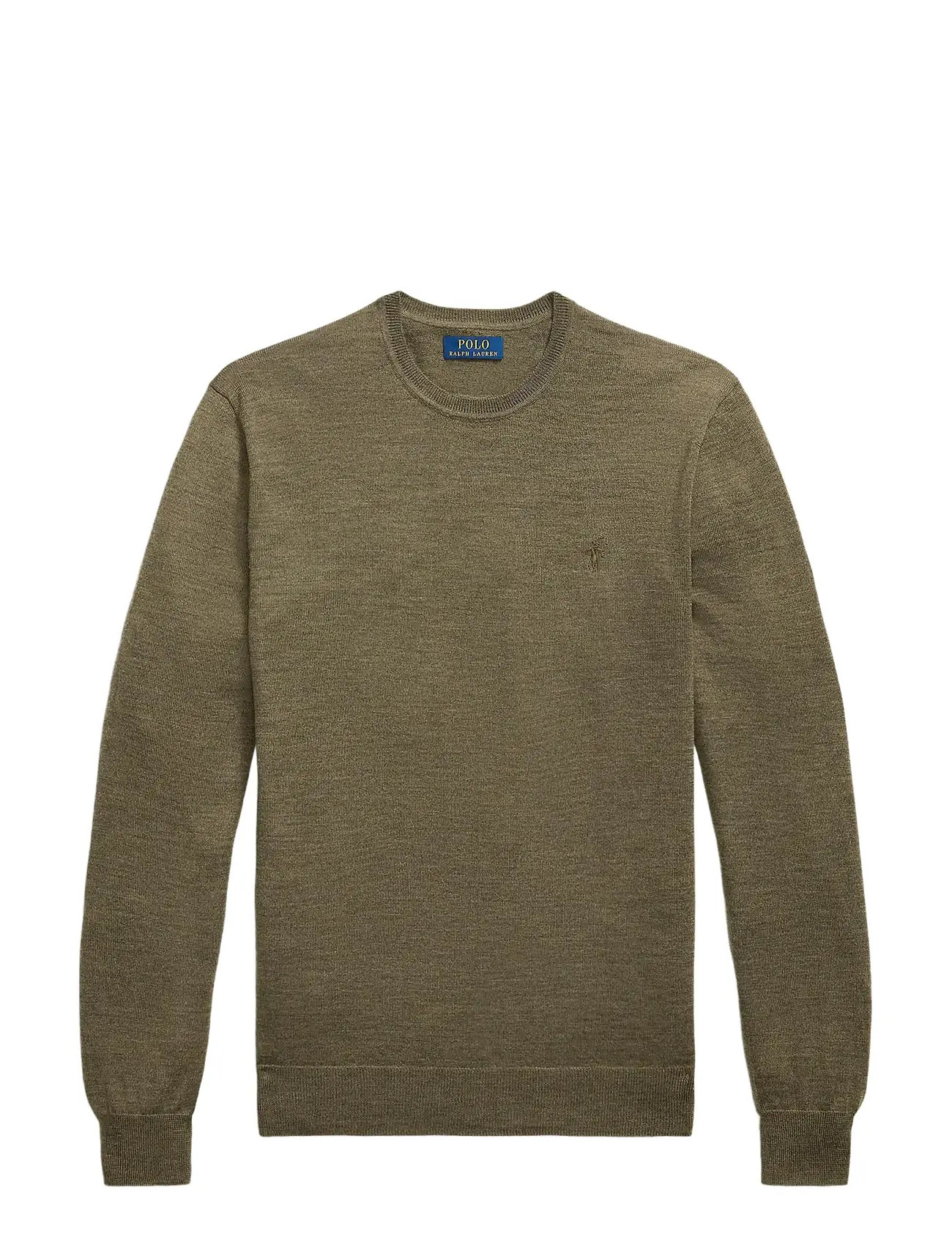 POLO RALPH LAUREN Slim Fit Washable Wolle Crewneck Pullover Grün - M - Herren
