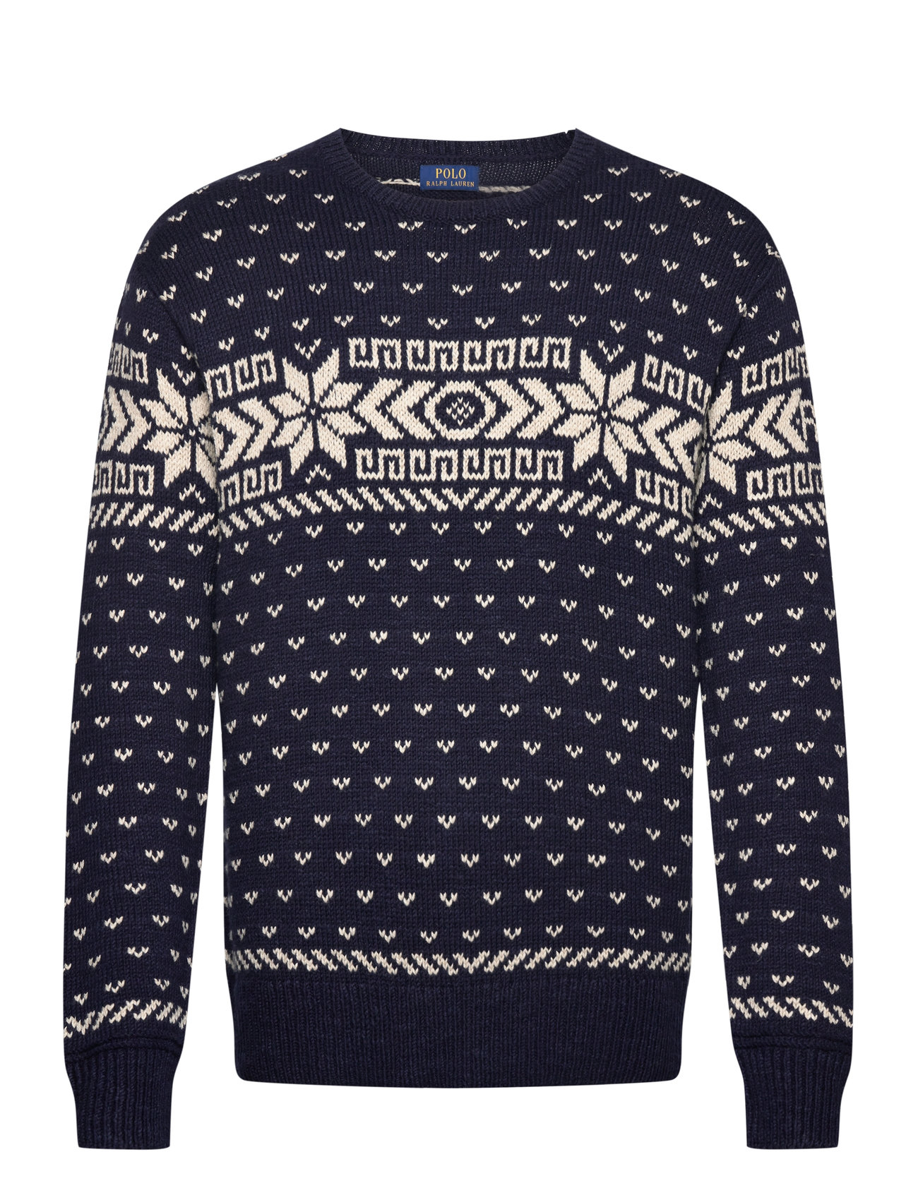 Polo Ralph Lauren Snowflake Cotton-Cashmere Sweater Marinblå