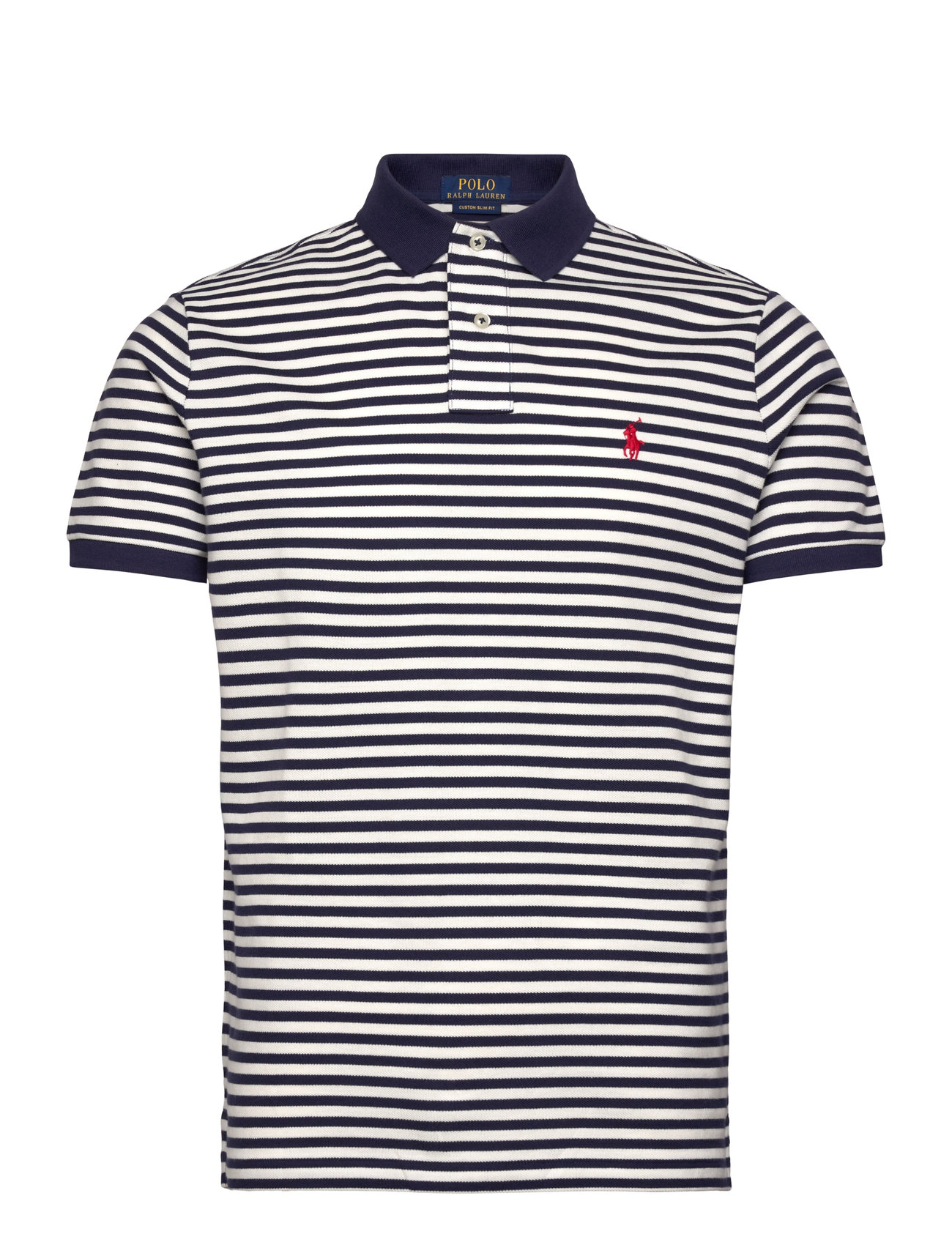 【POLO RALPH LAUREN】CUSTOM SLIM FIT STRIPED MESHポロシャツ Custom Slim Fit Striped Mesh Polo Shirt