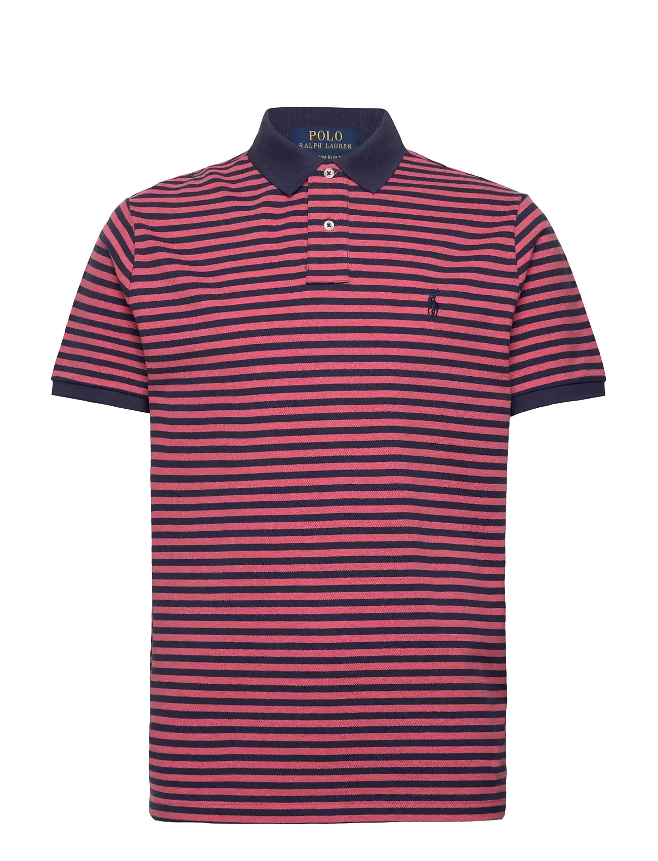 Polo Ralph Lauren Custom Slim Fit Striped Mesh Polo Shirt