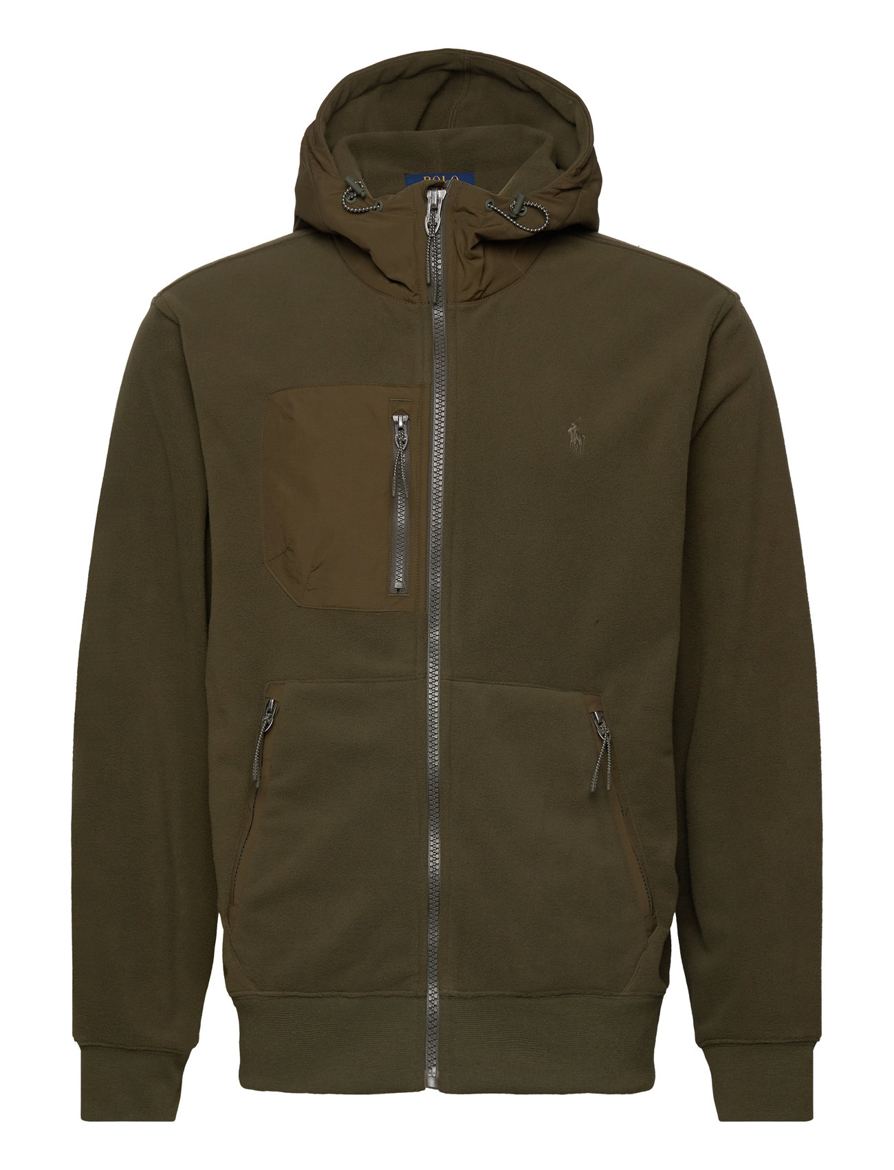 Polo Ralph Lauren Brushed Fleece Hybrid Hooded Jacket Grön