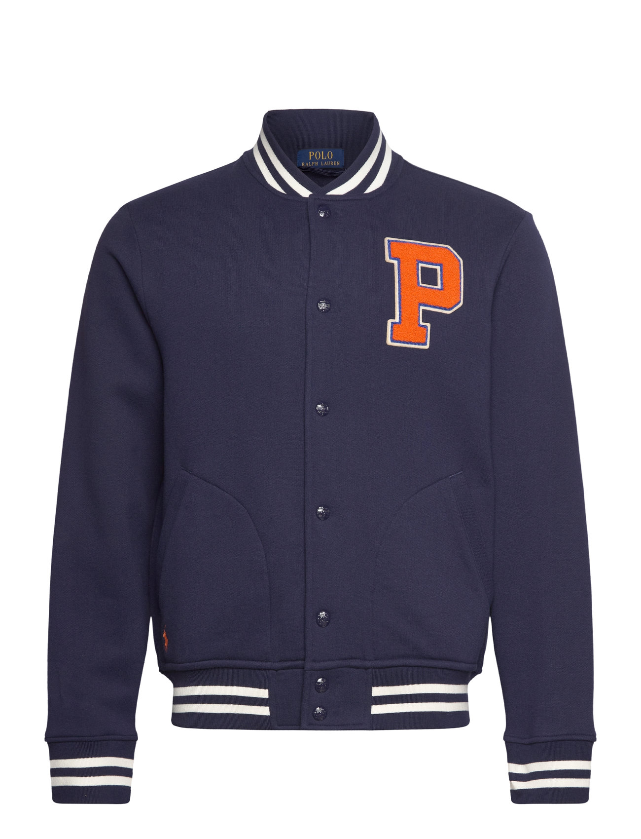 Polo Ralph Lauren The Rl Fleece Baseball Jacket Marinblå