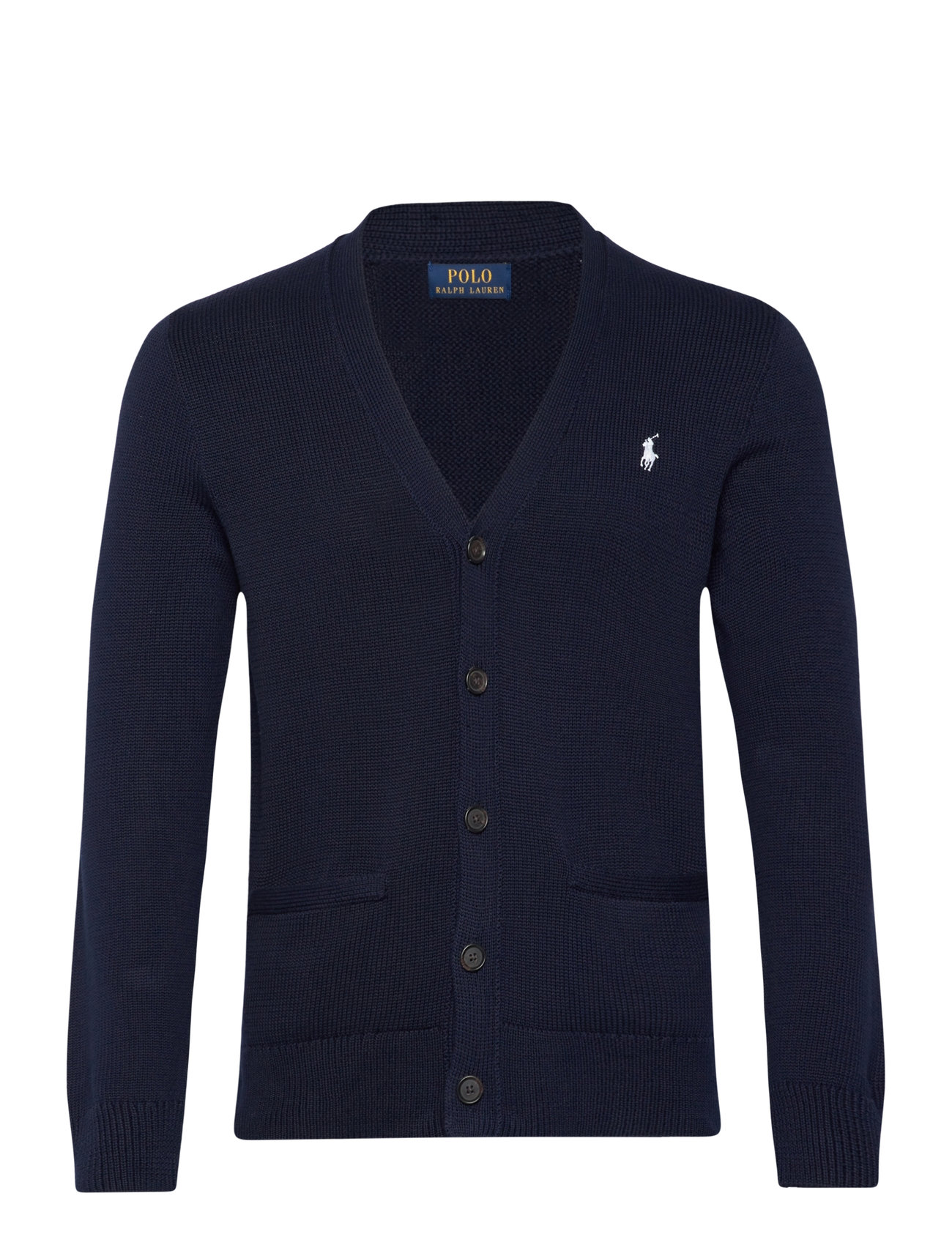 Polo Ralph Lauren Cotton V-Neck Cardigan Marinblå