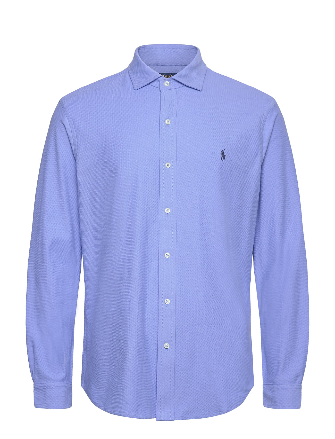 POLO RALPH LAUREN Honeycomb-Knit Shirt Blau - S - Herren