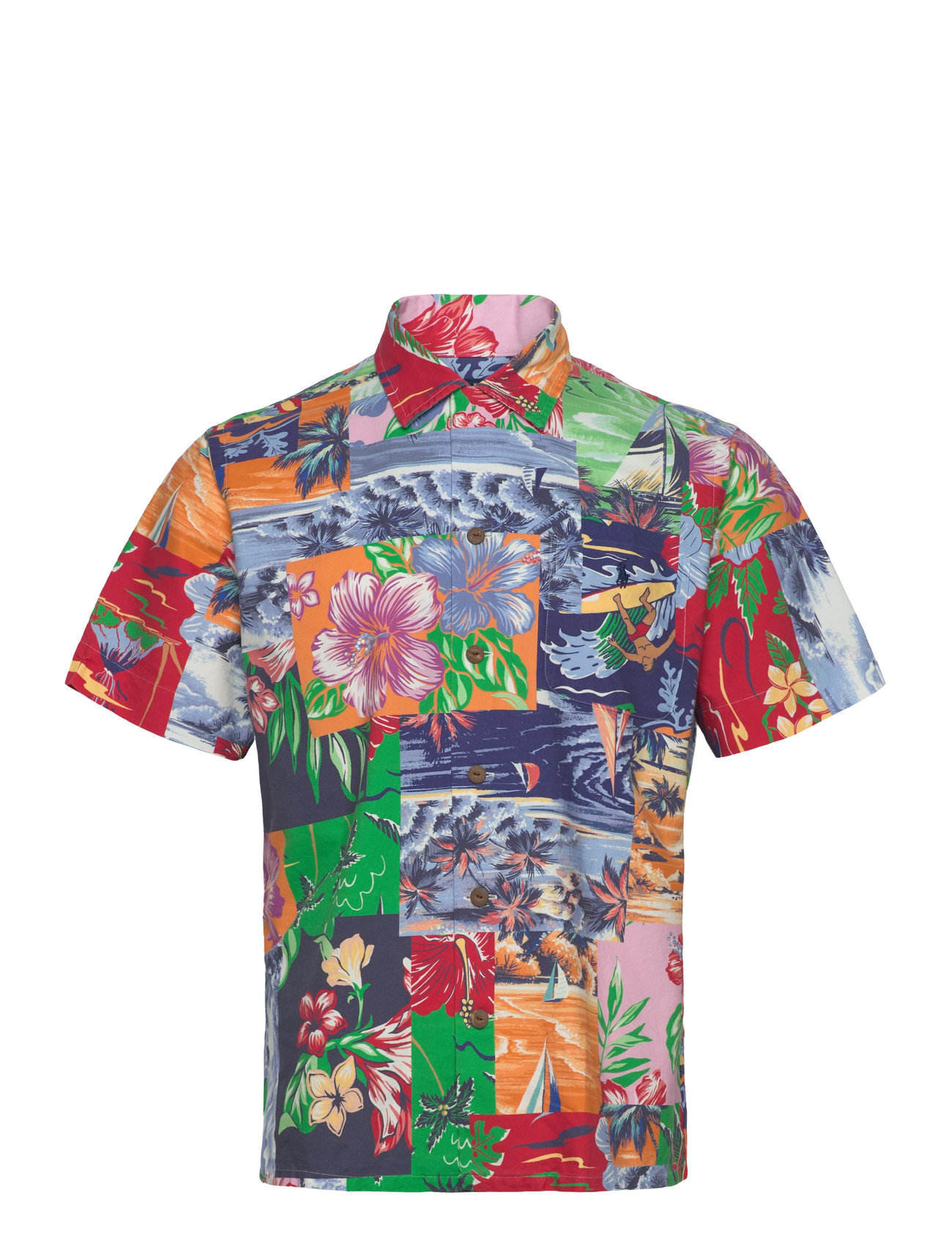 POLO RALPH LAUREN Klassisch Fit Patchwork-Print Oxford Shirt Patterned - M - Herren