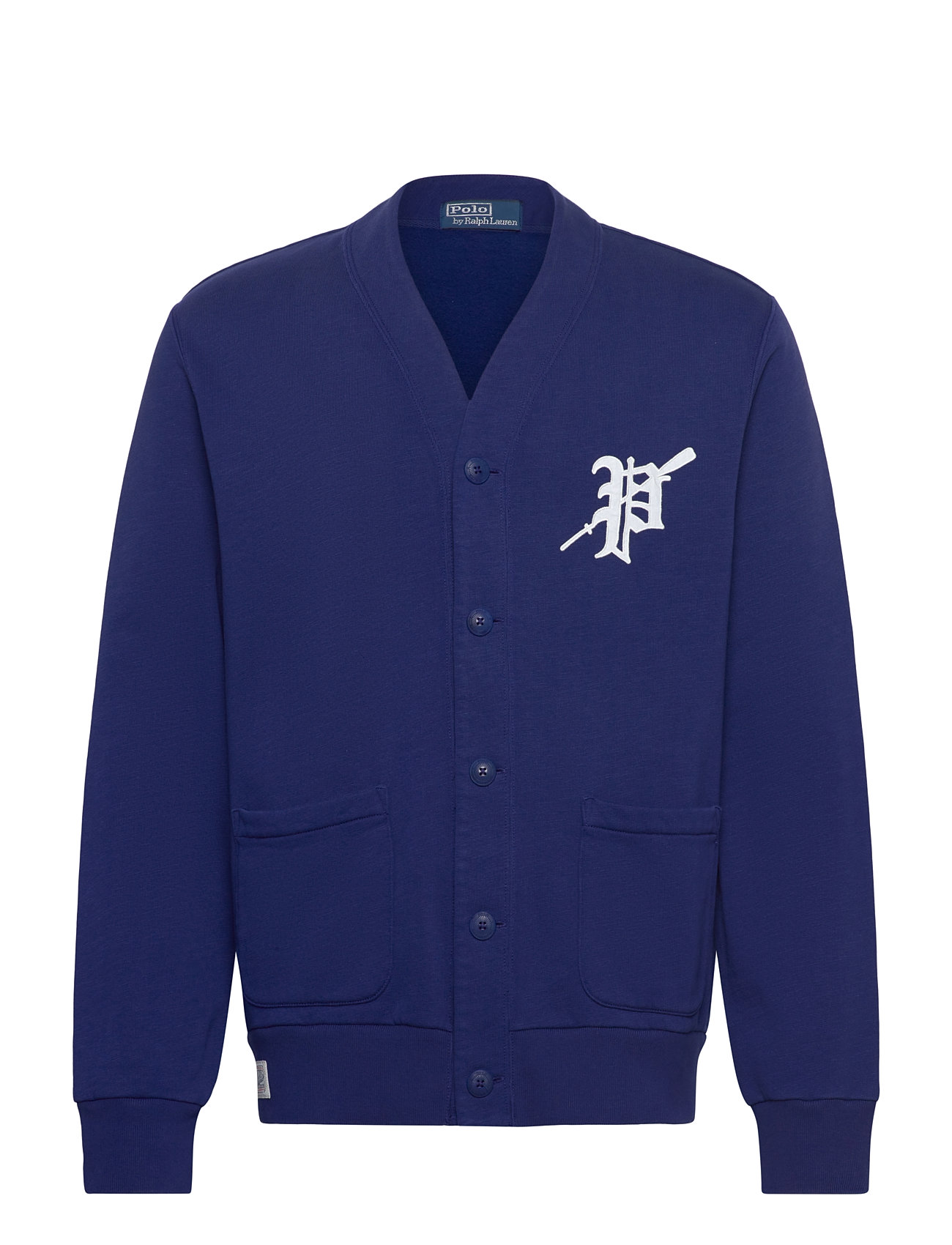 Polo Ralph Lauren Rowing-Patch Fleece Cardigan Blå