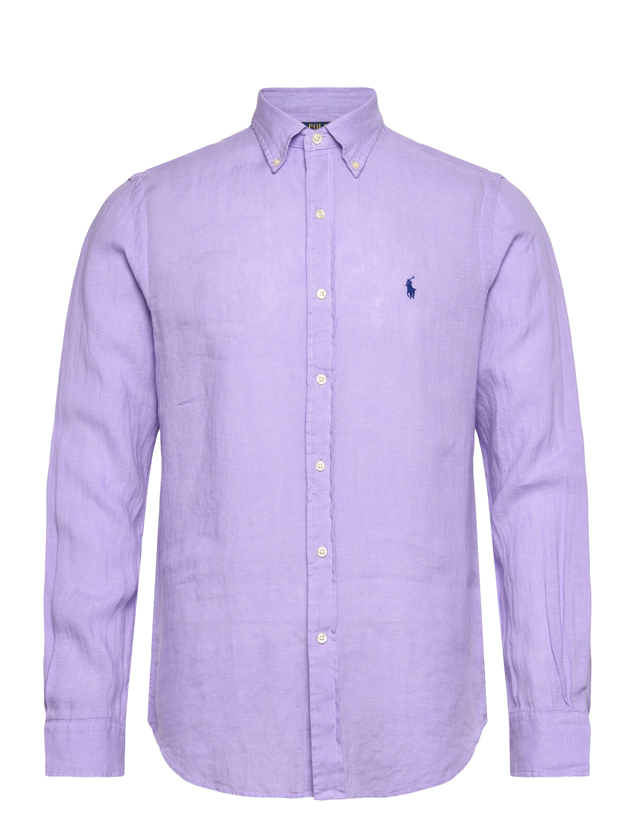 Polo Ralph Lauren Custom Fit Linen Shirt, XXL, Purple, Skjorter > Skjorter I Hør, Herre