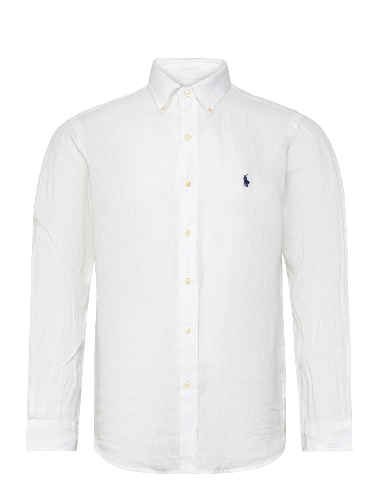 Polo Ralph Lauren Custom Fit Linen Shirt, L, White, Skjorter > Skjorter I Hør, Herre