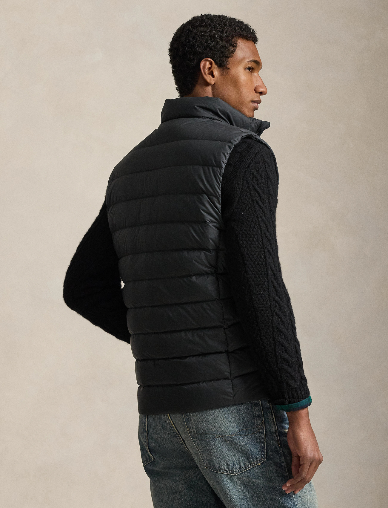 Polo Ralph Lauren The Colden Packable Matte Vest, XL, Black, Overtøj > Veste, Herre
