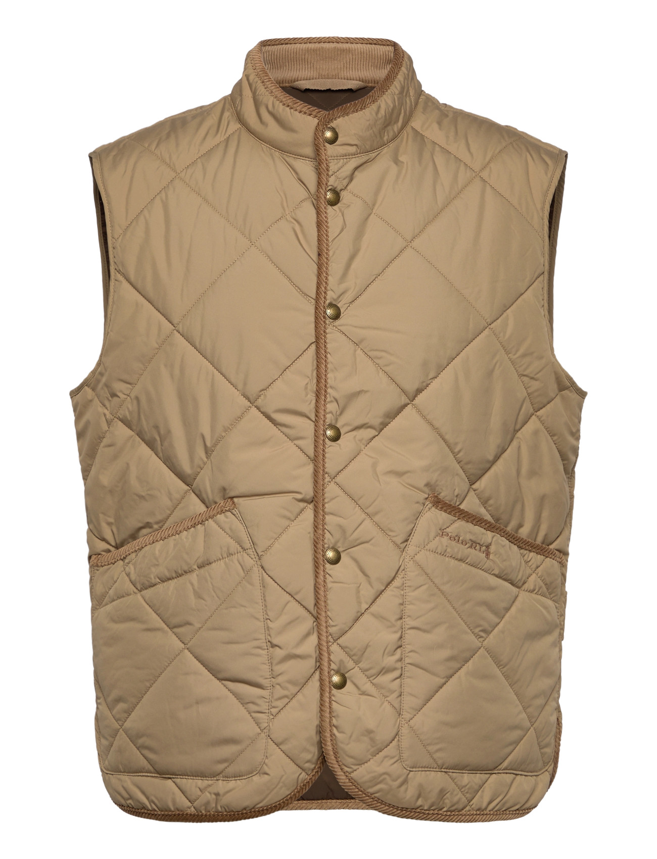 Polo Ralph Lauren The Hurston Quilted Utility Vest, M, Beige, Overtøj > Veste, Herre