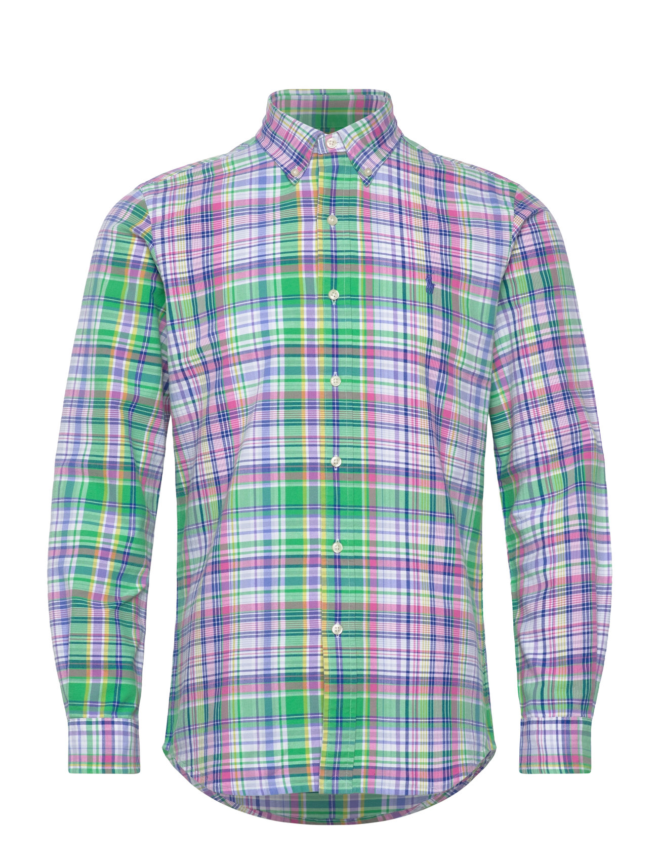 Polo Ralph Lauren Custom Fit Plaid Oxford Shirt Grön