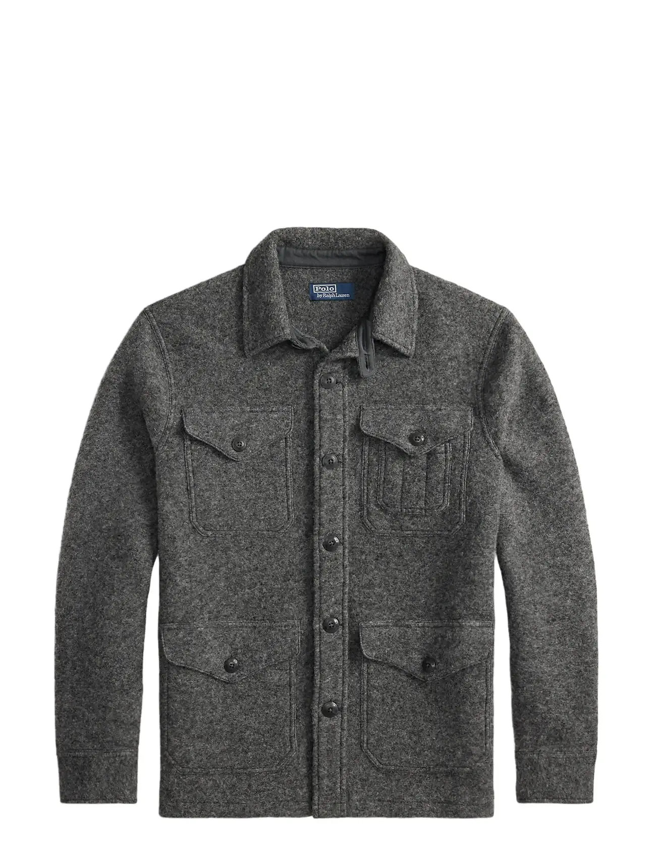 POLO RALPH LAUREN Felted Wolle-Blend Jacke Grau - L - Herren
