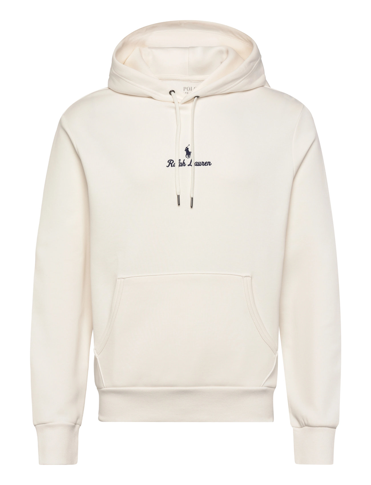 Polo Ralph Lauren Logo Double-Knit Hoodie, XXL, Cream, Sweatshirts & Hættetrøjer > Hættetrøjer, Herre