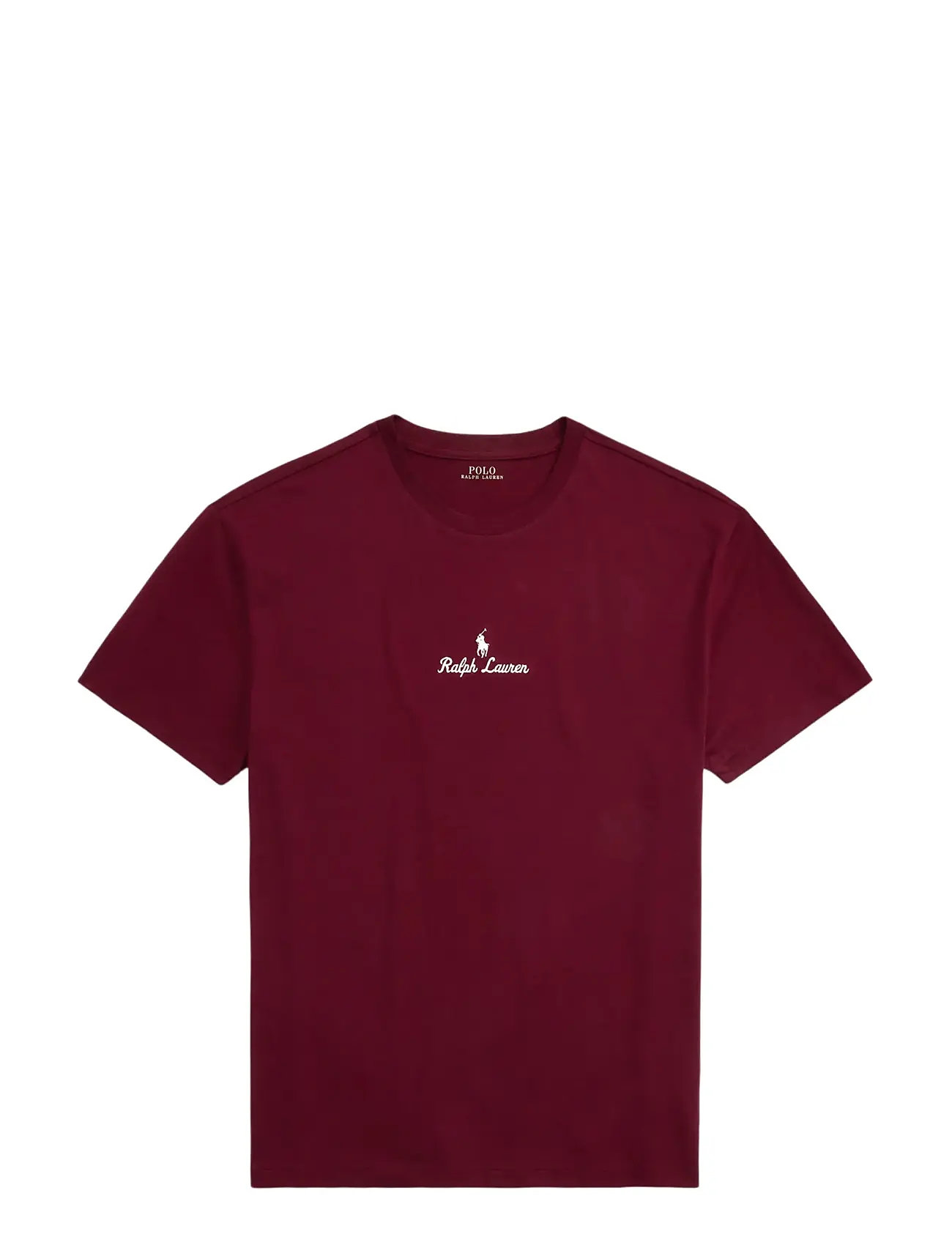 POLO RALPH LAUREN Klassisch Fit Logo Jersey T-Shirt Burgundy - S - Herren