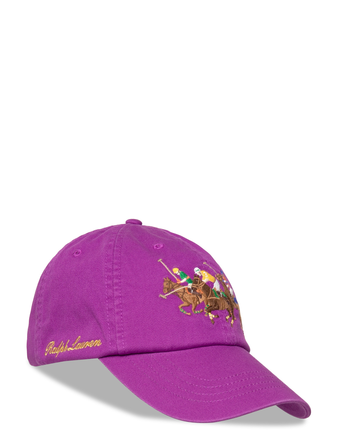 Polo Ralph Lauren Triple-Pony Twill Ball Cap, One Size, Purple, Hovedbeklædning > Kasketter, Herre