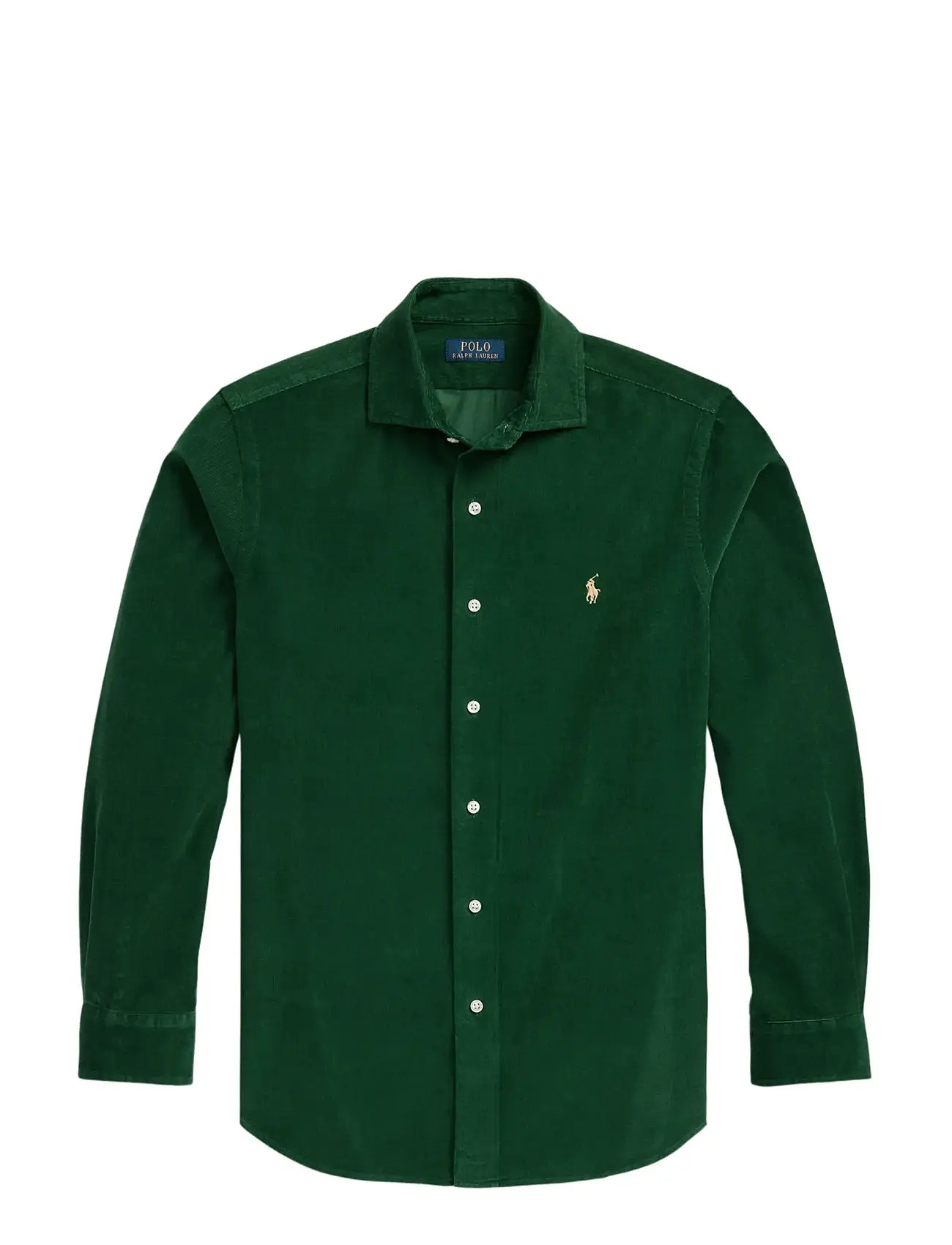 POLO RALPH LAUREN Custom Fit Kordsamt Shirt Grün - M - Herren