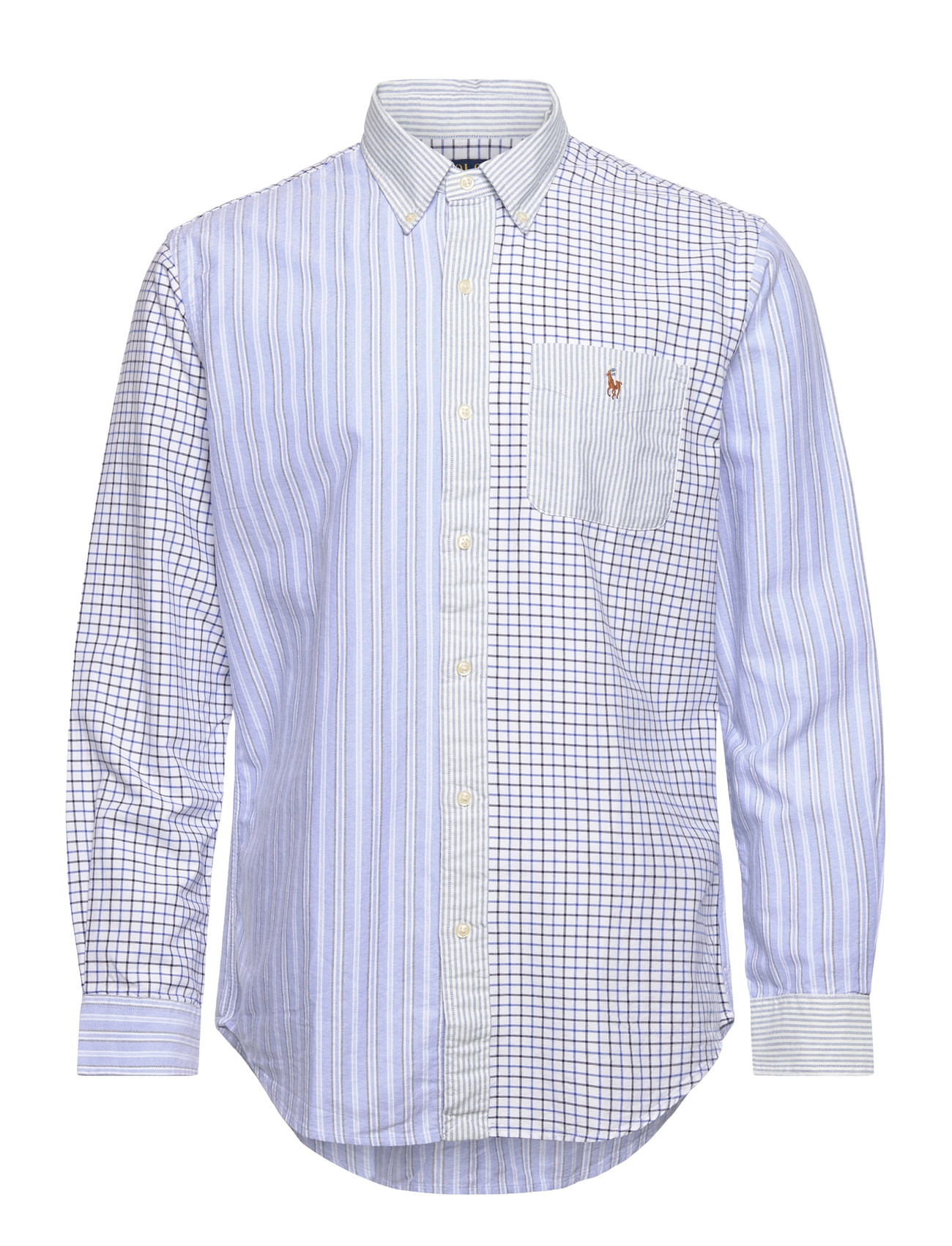 Polo Ralph Lauren Custom Fit Oxford Fun Shirt, L, Blue, Skjorter > Afslappet Shirts, Herre