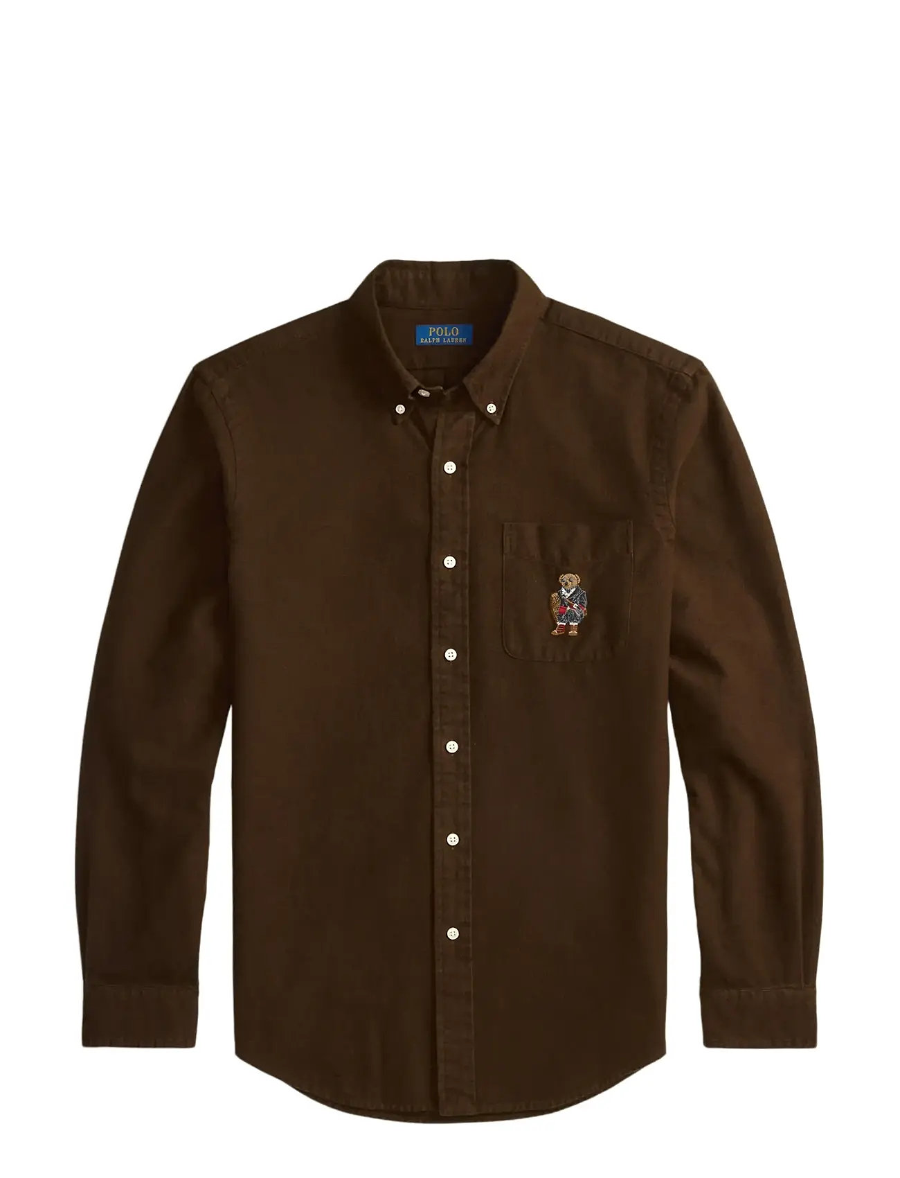 POLO RALPH LAUREN Custom Fit Polo Bear Oxford Shirt Braun - S - Herren