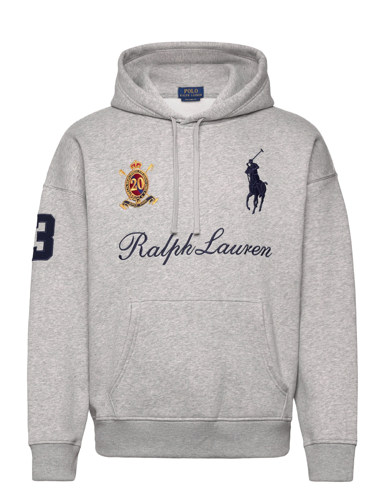 Polo Ralph Lauren Big Pony 20Th Anniversary Hoodie, L, Grey, Sweatshirts & Hættetrøjer > Hættetrøjer, Herre