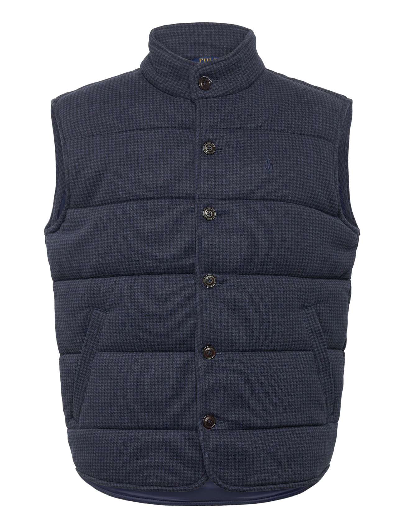 Polo Ralph Lauren Houndstooth-Print Estate-Rib Vest, S, Navy, Overtøj > Veste, Herre