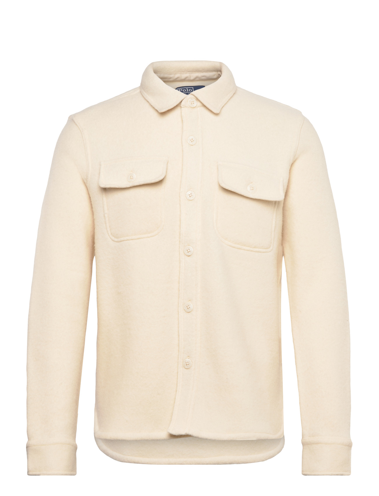 Polo Ralph Lauren Felted Wool-Blend Overshirt, S, Cream, Designere > Overshirts, Herre