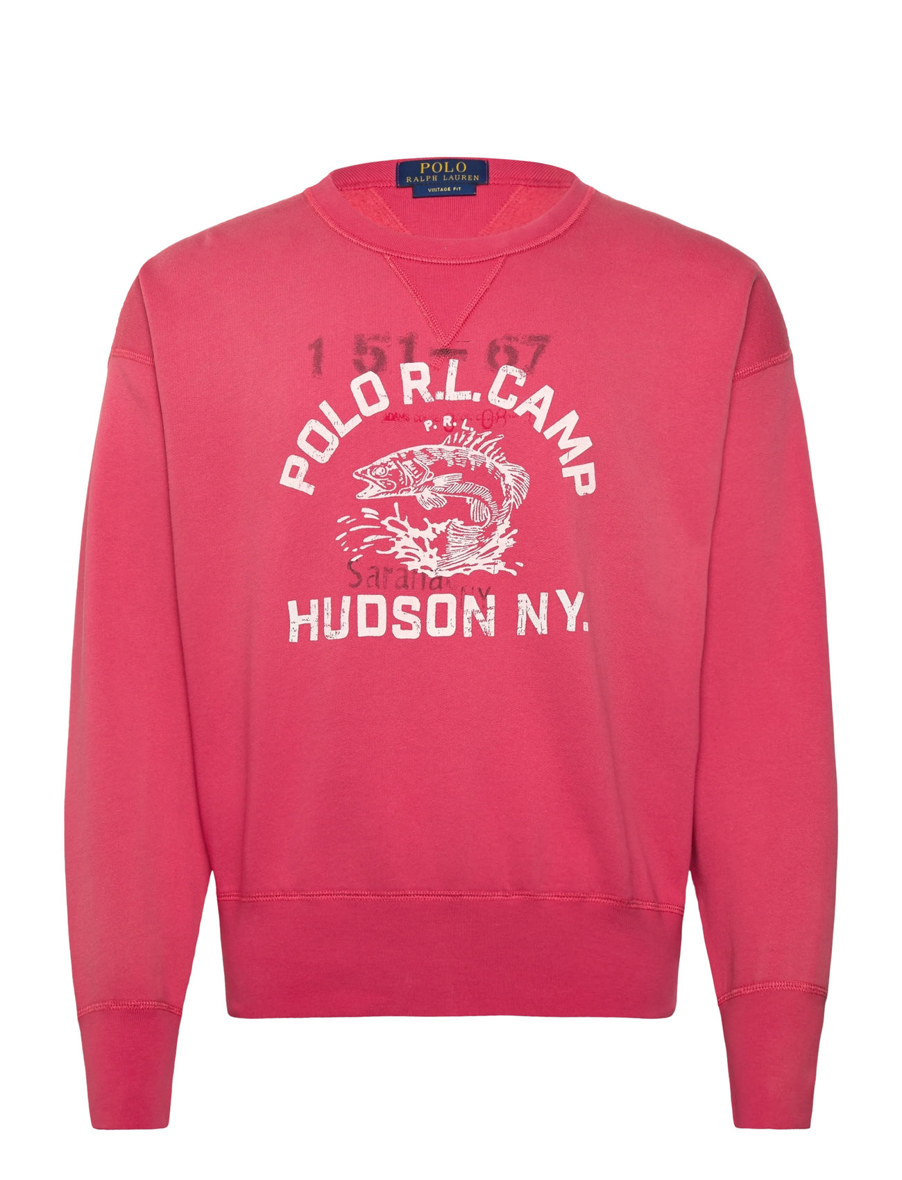 Polo Ralph Lauren Vintage Fit Fleece Graphic Sweatshirt, S, Pink, Sweatshirts & Hættetrøjer > Sweatshirts, Herre