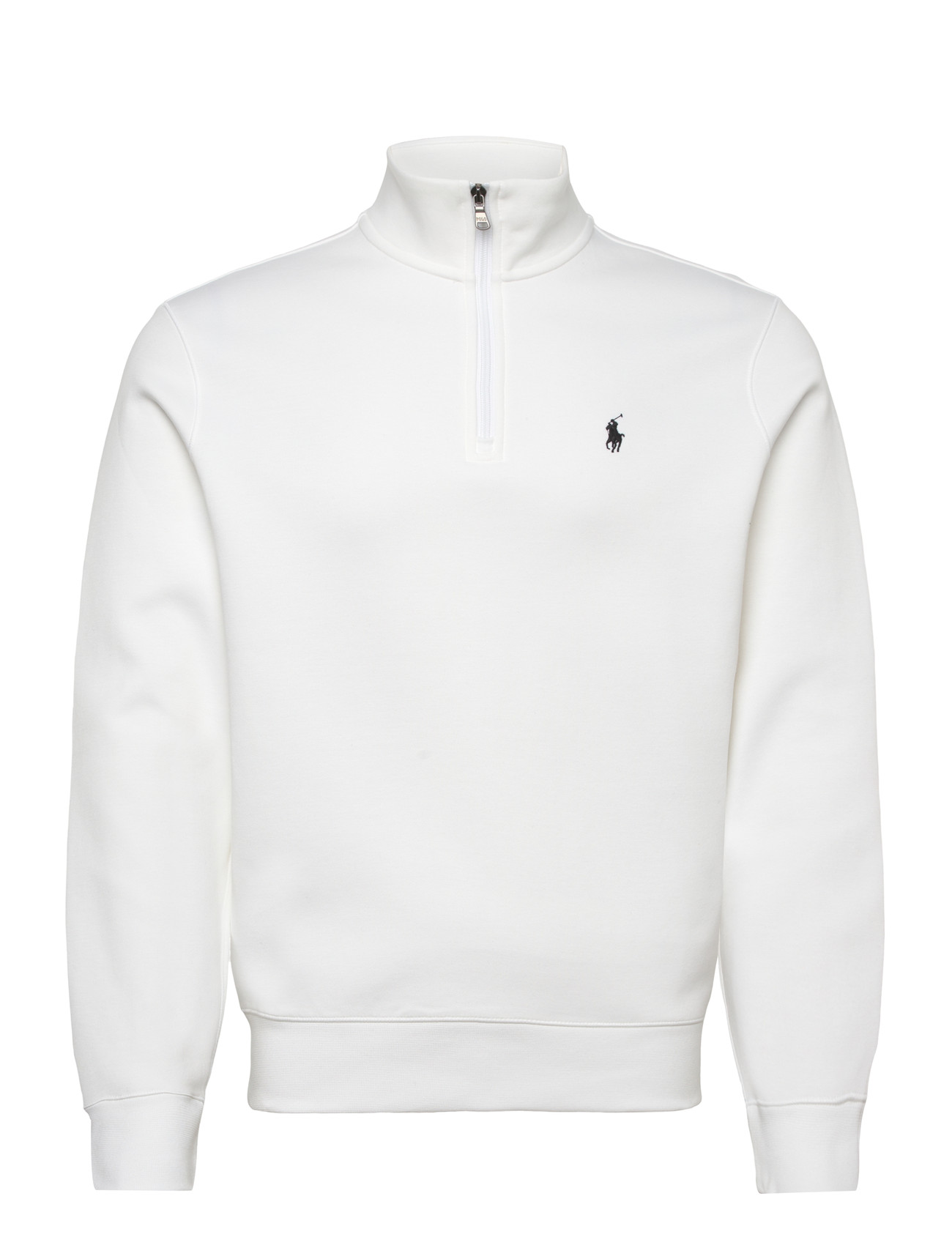 Polo Ralph Lauren Double-Knit Quarter-Zip Pullover, XL, White, Sweatshirts & Hættetrøjer > Sweatshirts, Herre