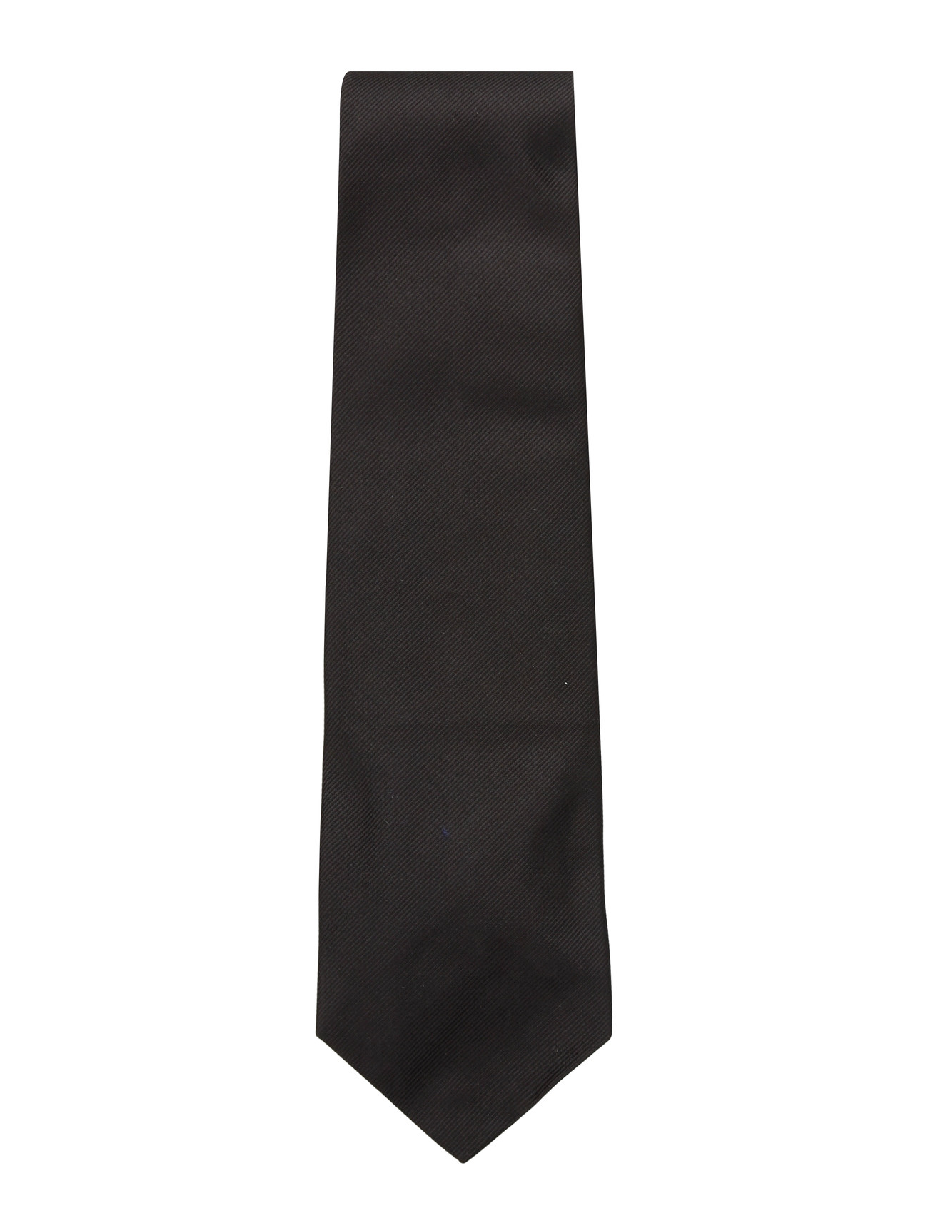 Polo Ralph Lauren Silk Repp Narrow Tie, One Size, Black, Tilbehør > Slips, Herre