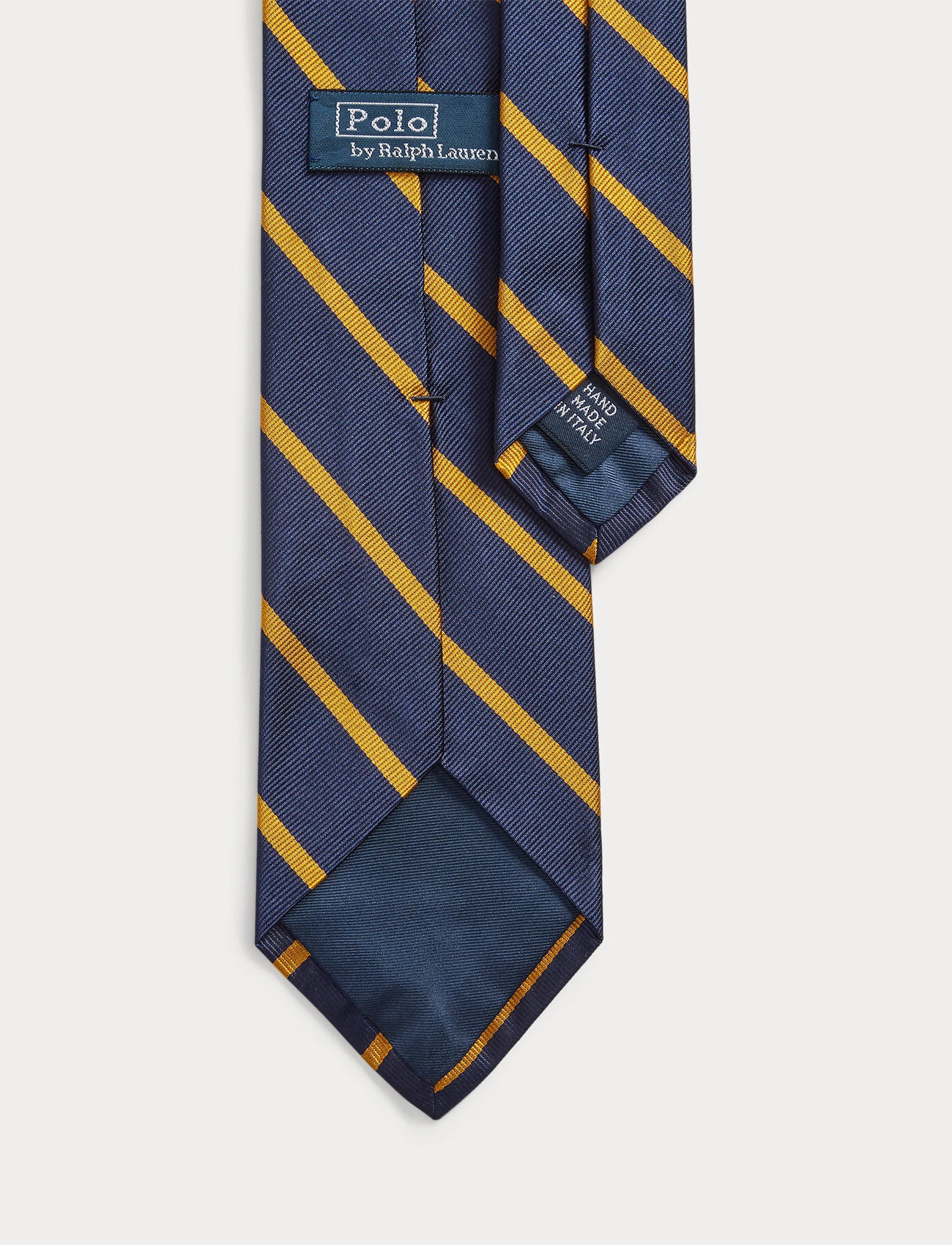 Polo Ralph Lauren Striped Silk Repp Tie, One Size, Navy, Tilbehør > Slips, Herre