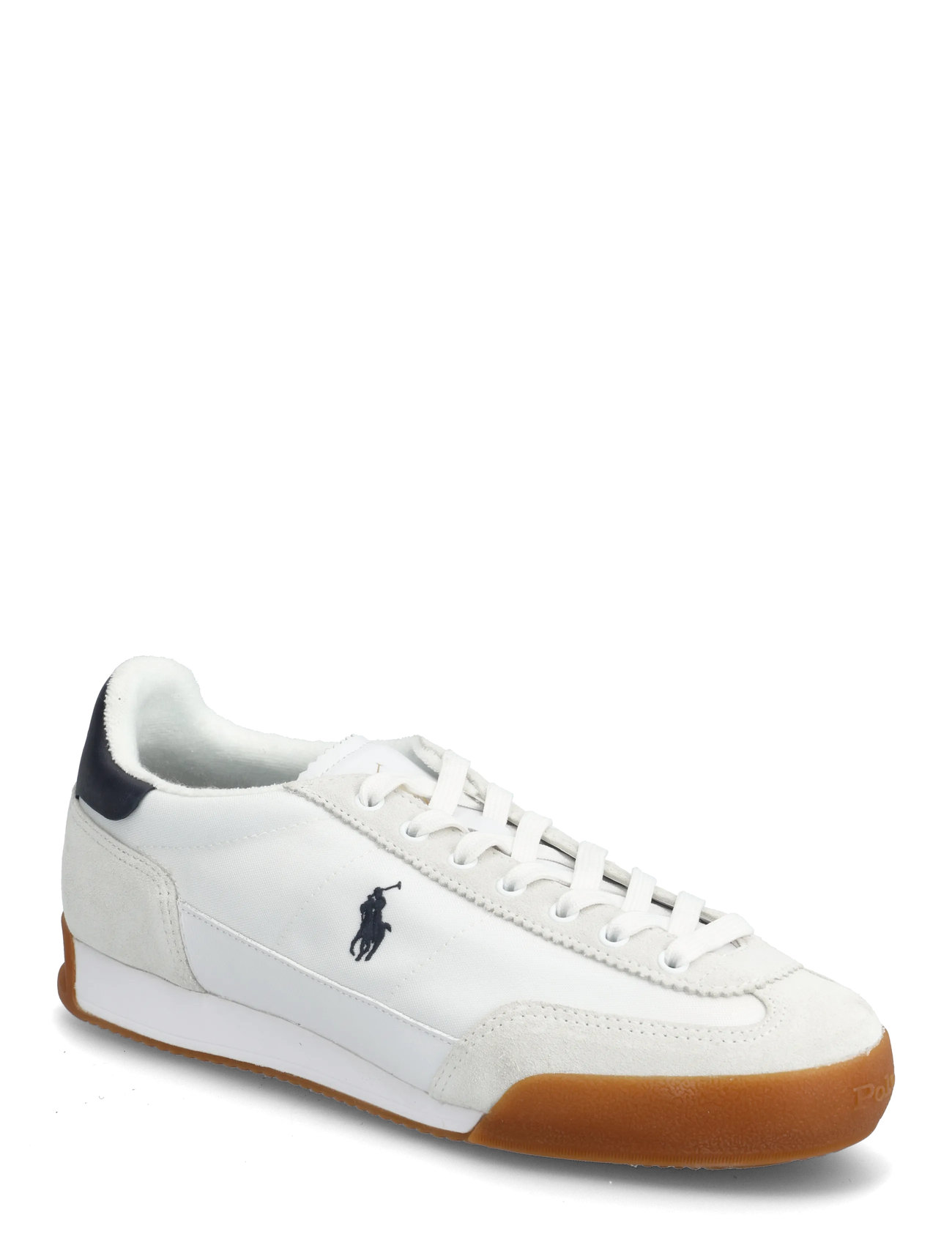POLO RALPH LAUREN Hester Wildleder & Canvas Sneaker Weiß - 41 - Herren