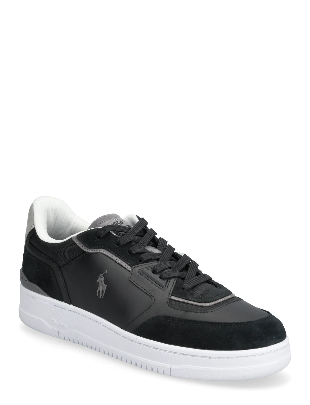 POLO RALPH LAUREN Open Masters Wildleder-Paneled Sneaker Schwarz - 44 - Herren